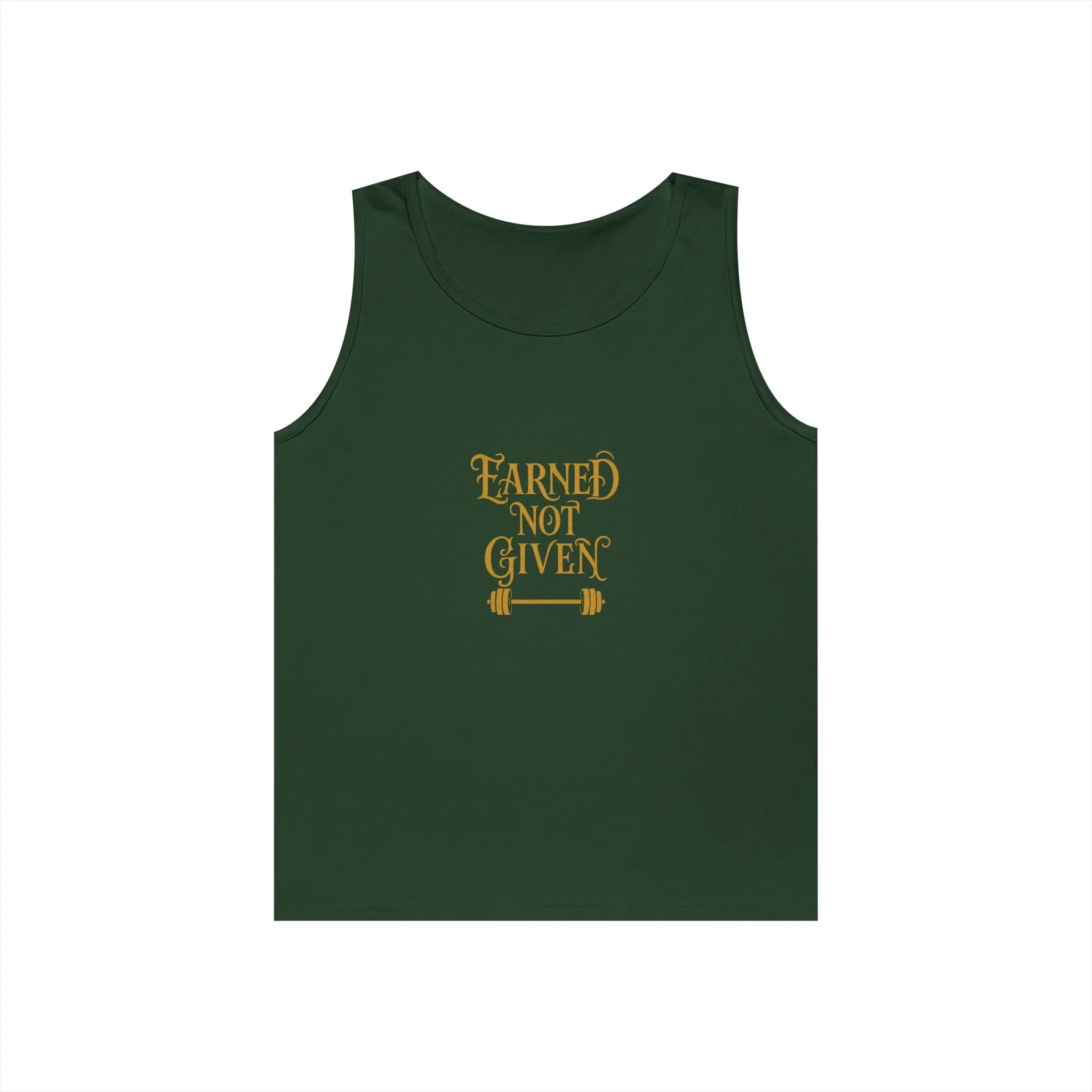Earned Not Given Motivational Workout Tank Top