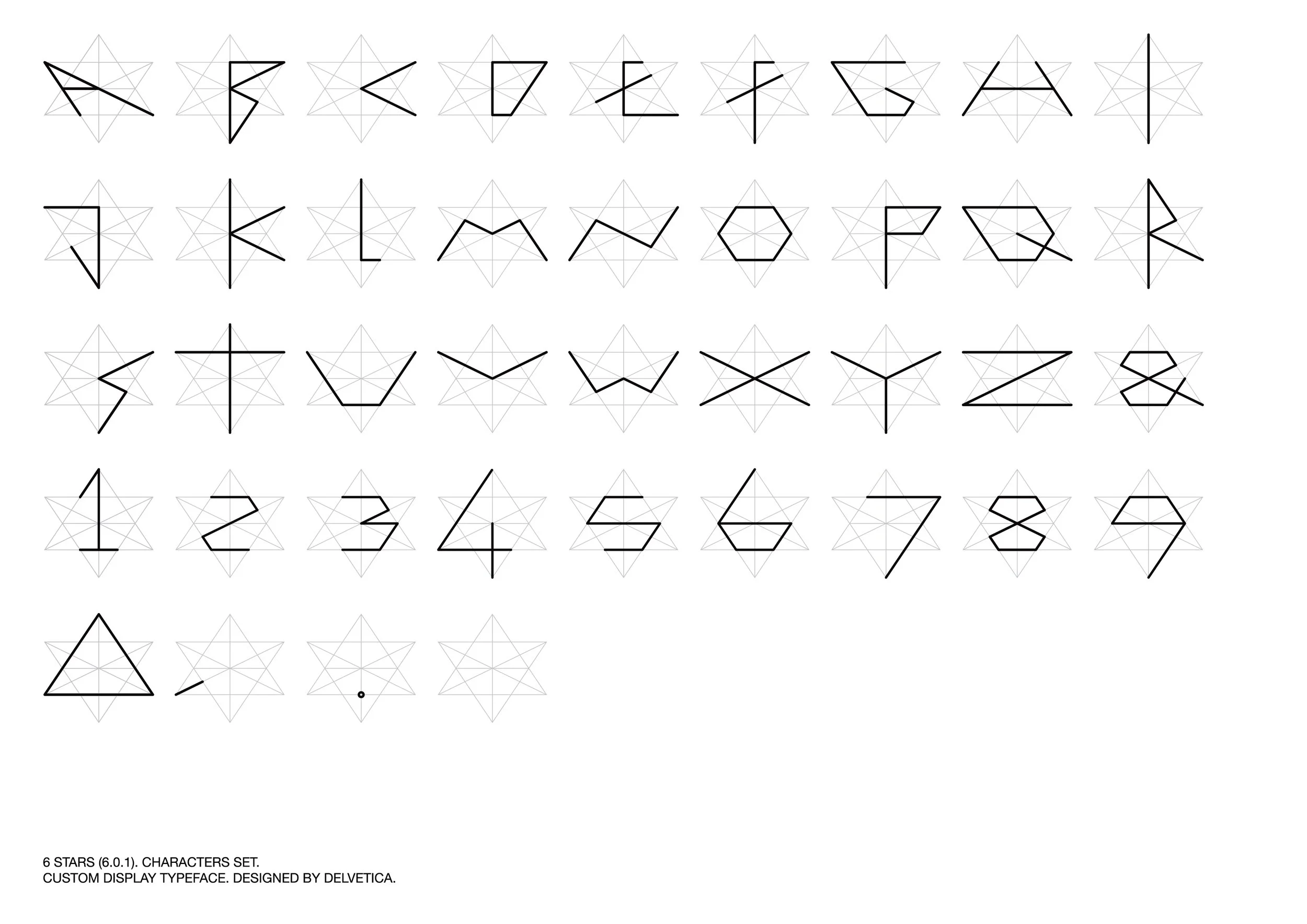 6 stars alphabet