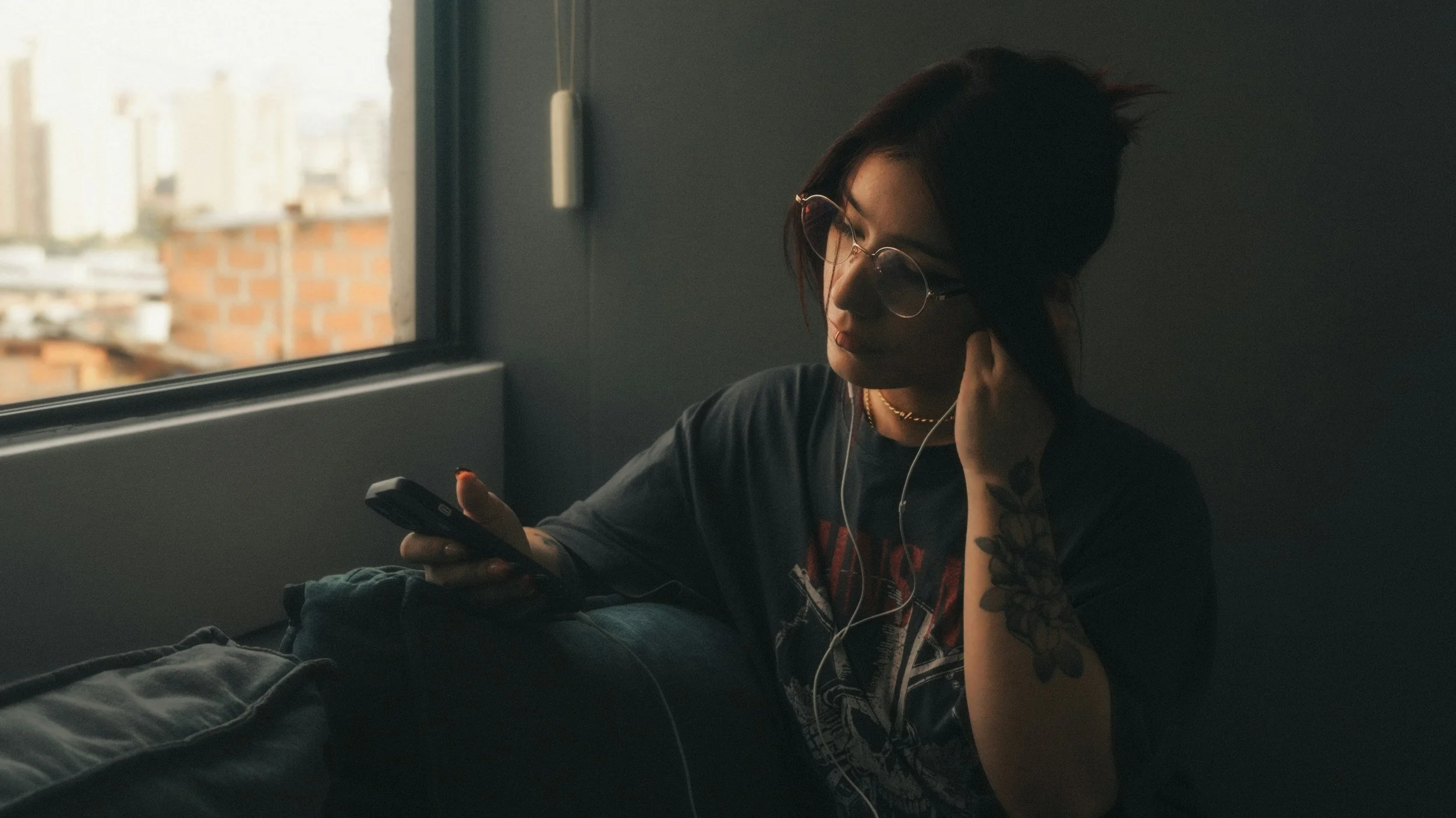 Women talking on the phone to therapist
