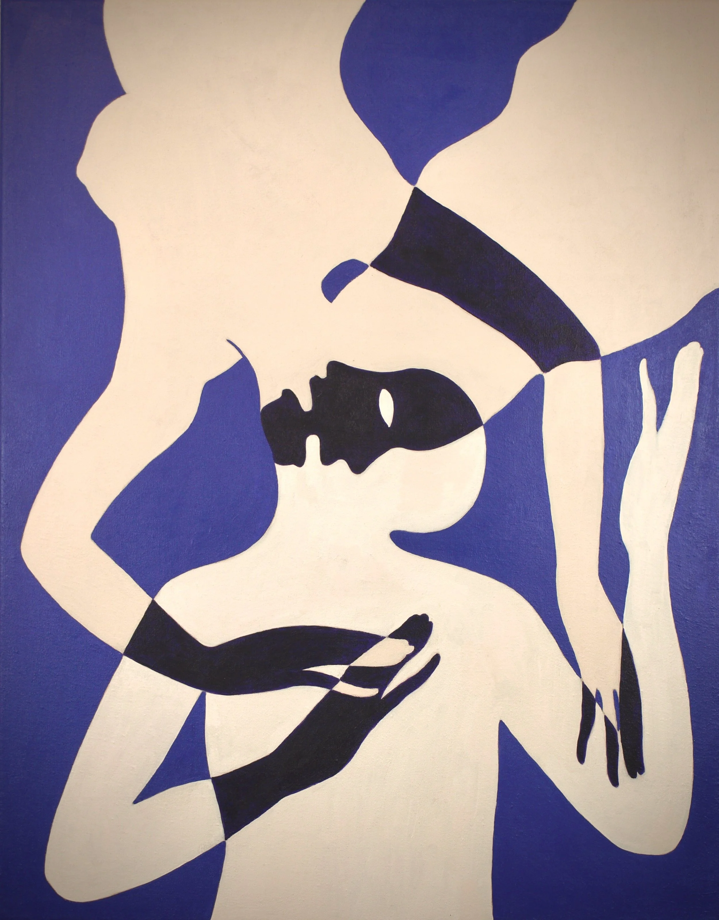 "Dialogue & Monologue. 8" 2025. acrylic on canvas (47cm x 60cm x 2.5cm )