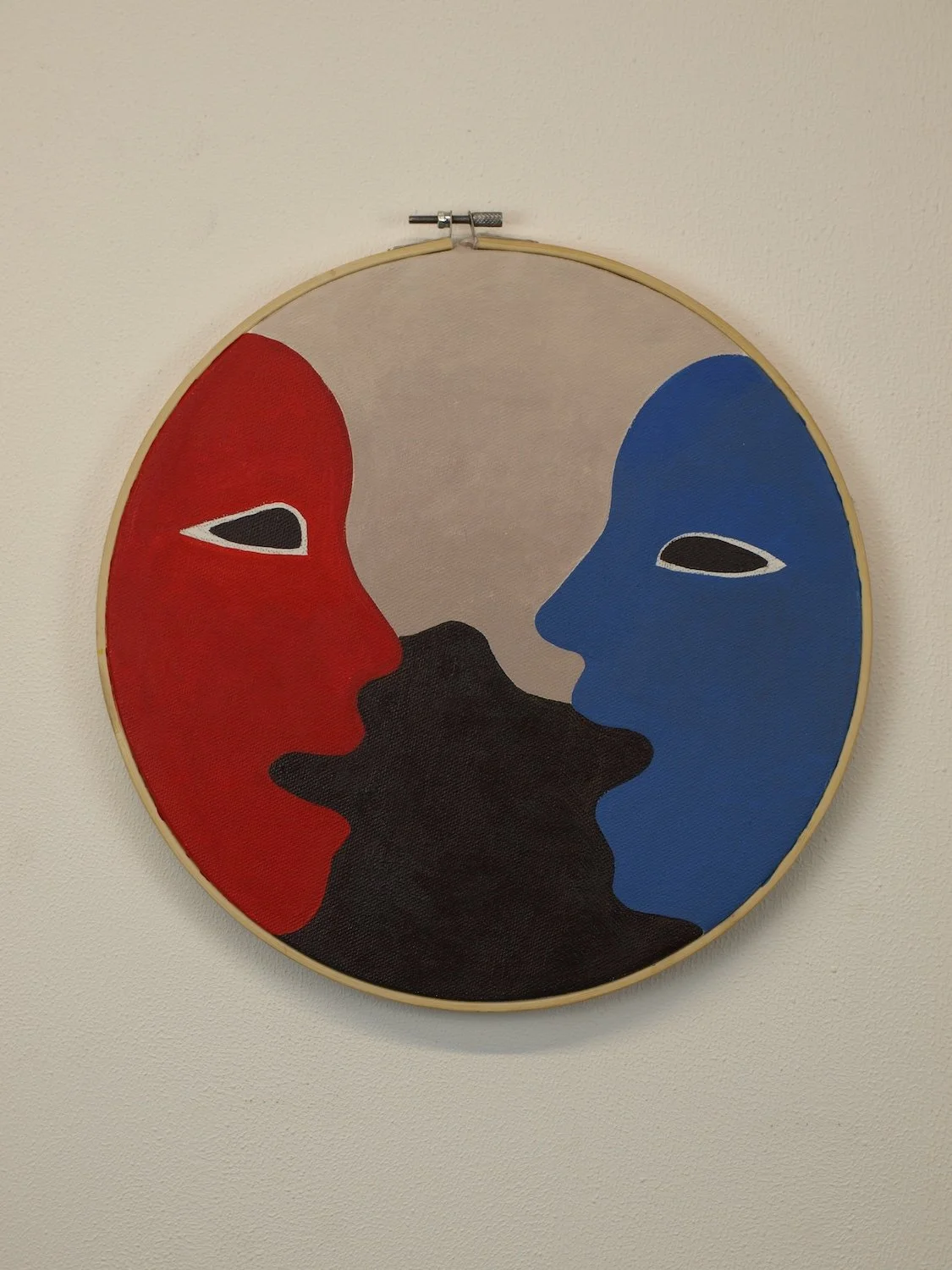 "Dialogue & Monologue" 2025. acrylic on canvas (32cm x 32cm x 1cm )
