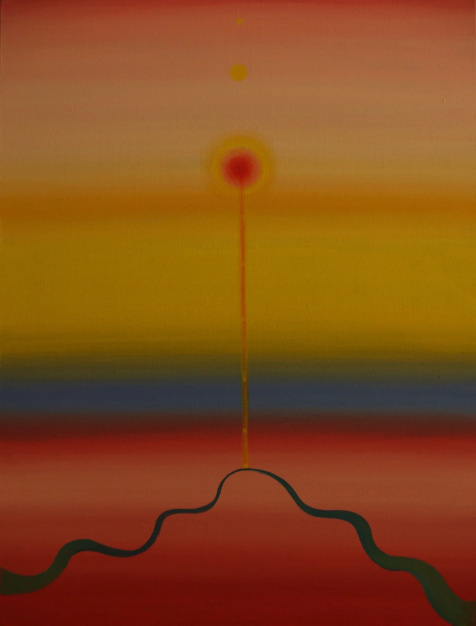 Tsogt Otgonbayar %22Crossing the river 49%22', acrylic on canvas.67x87cm.2015.jpg