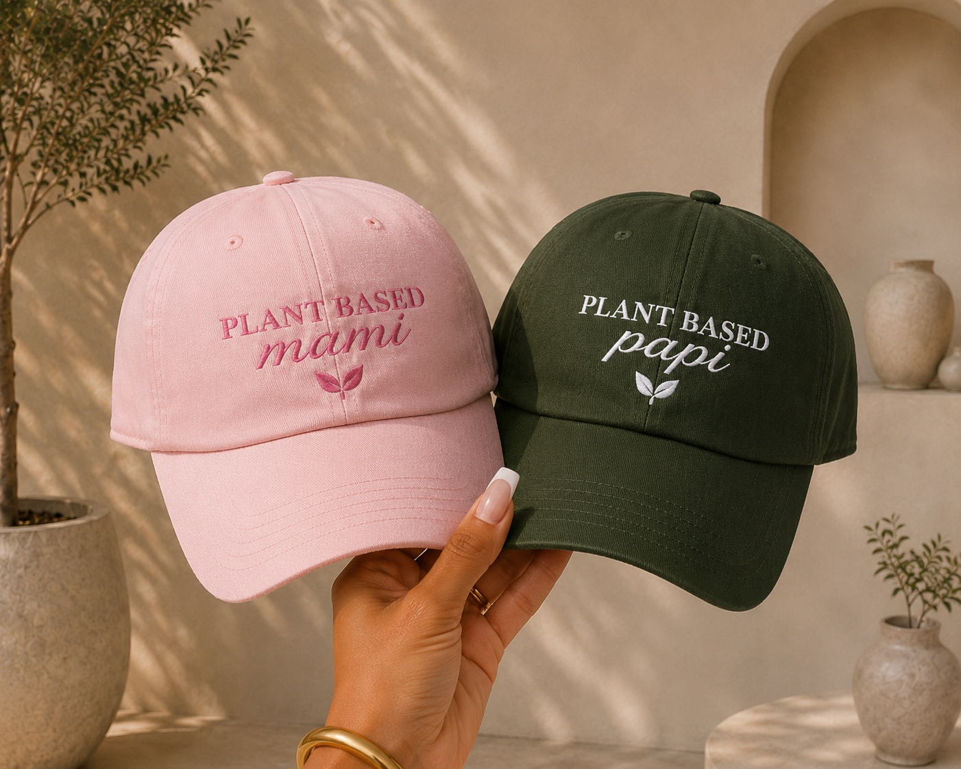Plant Based Mami & Plant Based Papi Caps