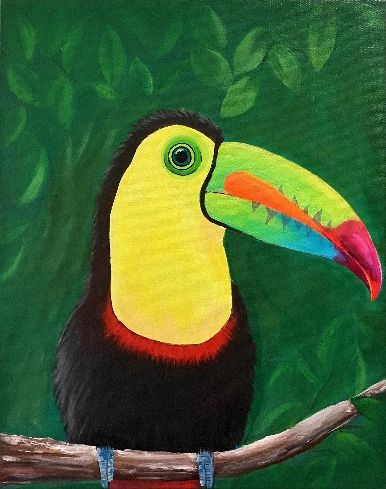 Toucan Original Artwork Jules Topaz Cocoast Art Gallery.jpeg