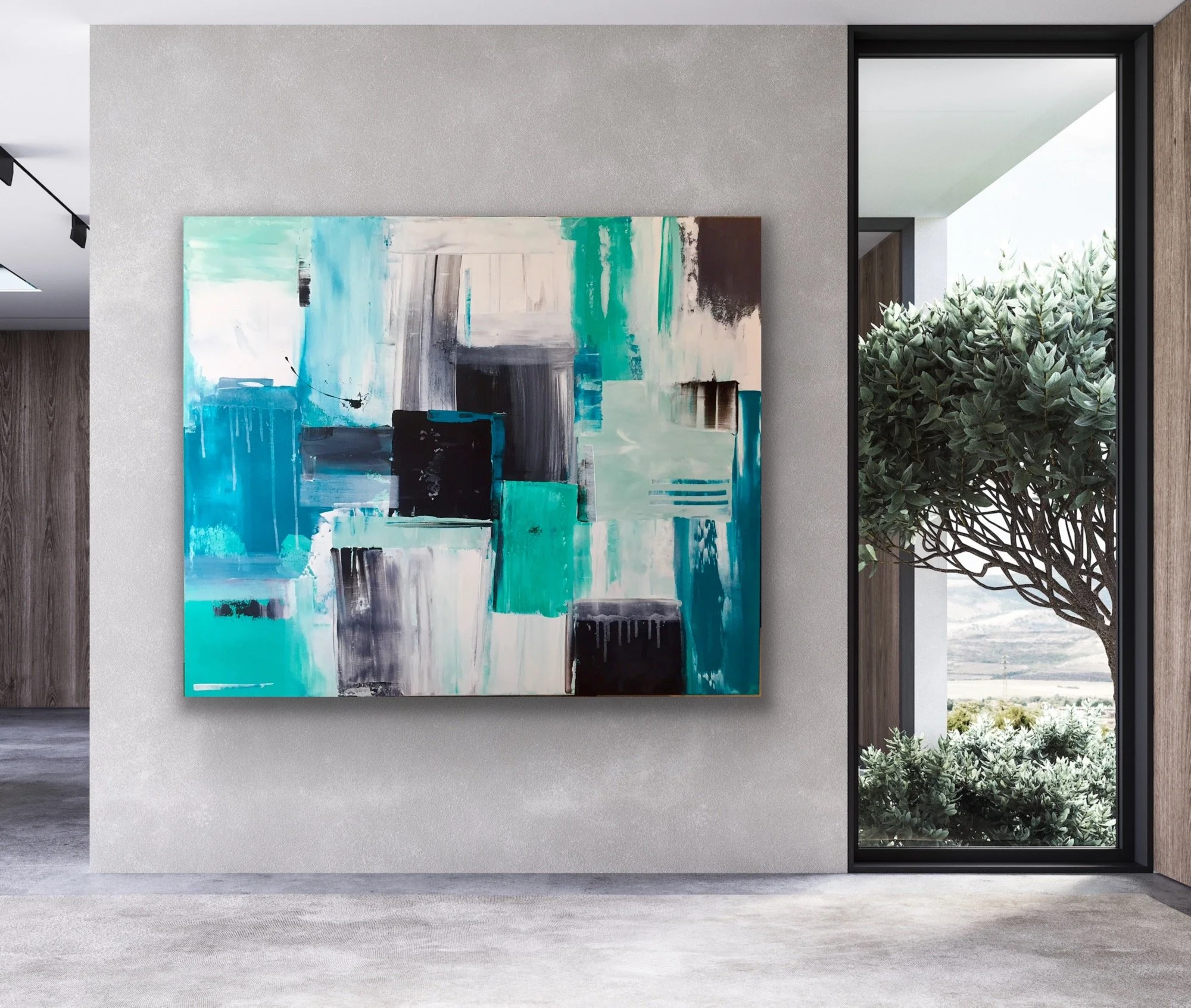Urban Grid Original Abstract Artwork Setting Jules Topaz.JPG