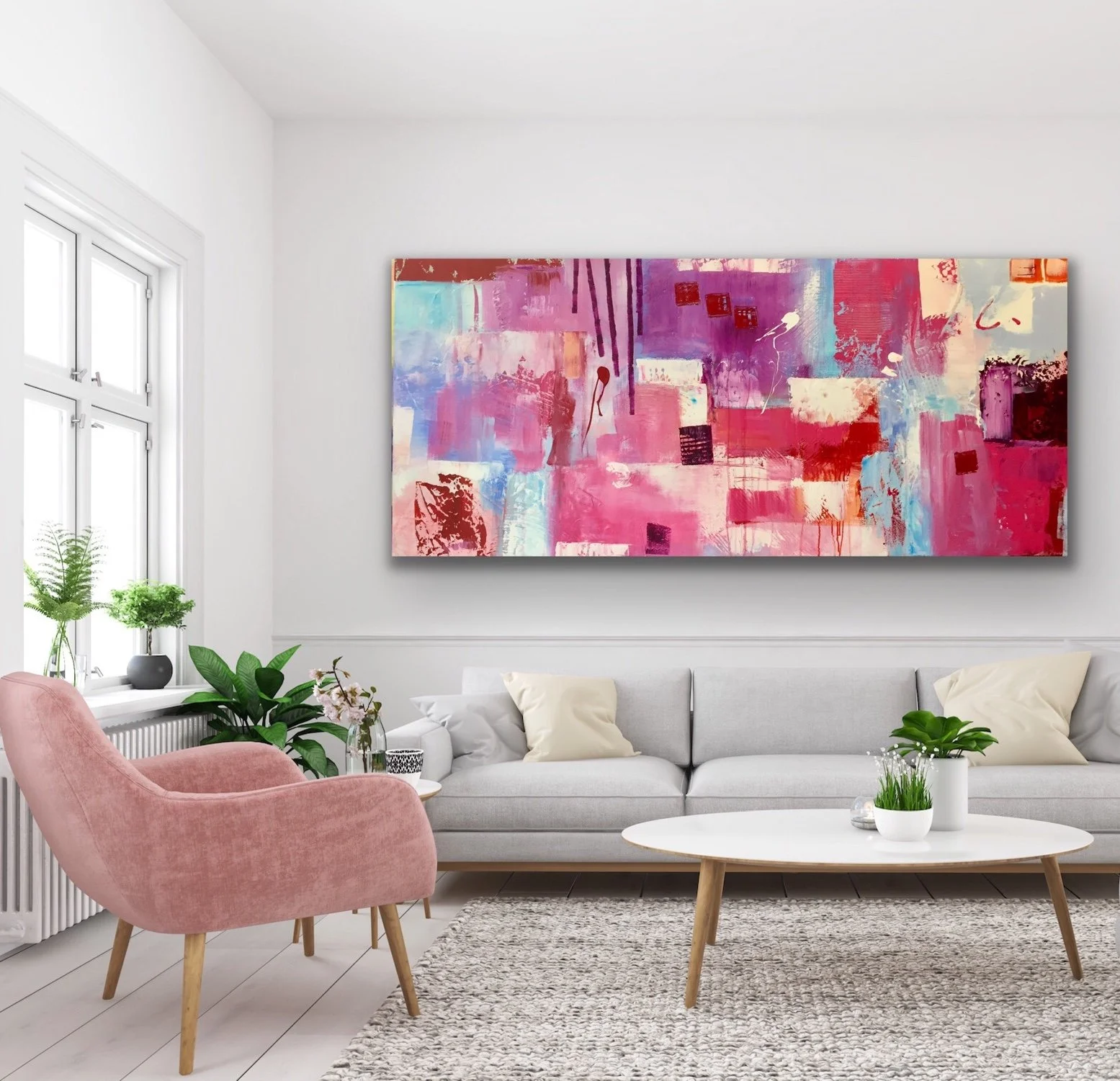 Colour In Conversation Original Abstract Artwork Setting Jules Topaz.jpeg
