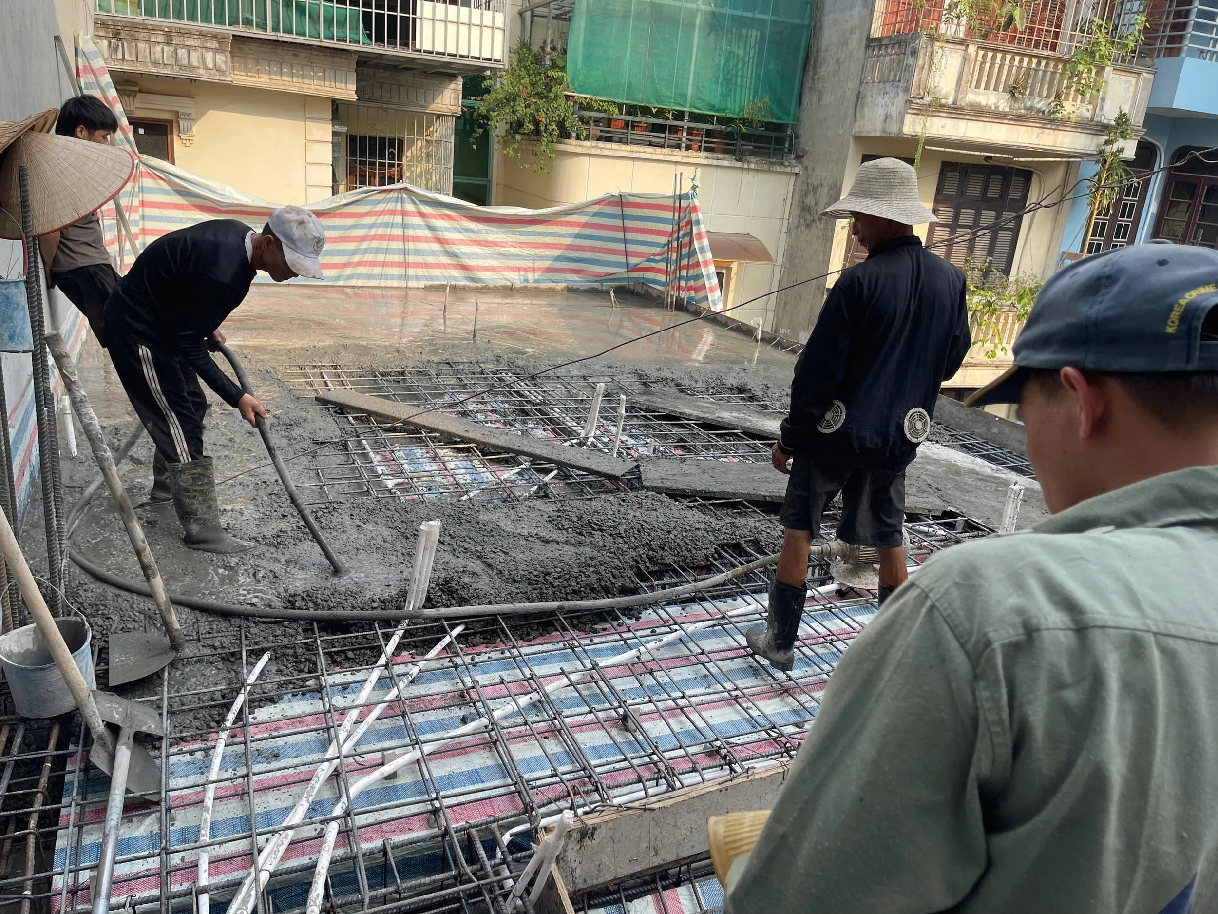 Ảnh thi công thực tế công trình Cầu Giấy - Tầng 2