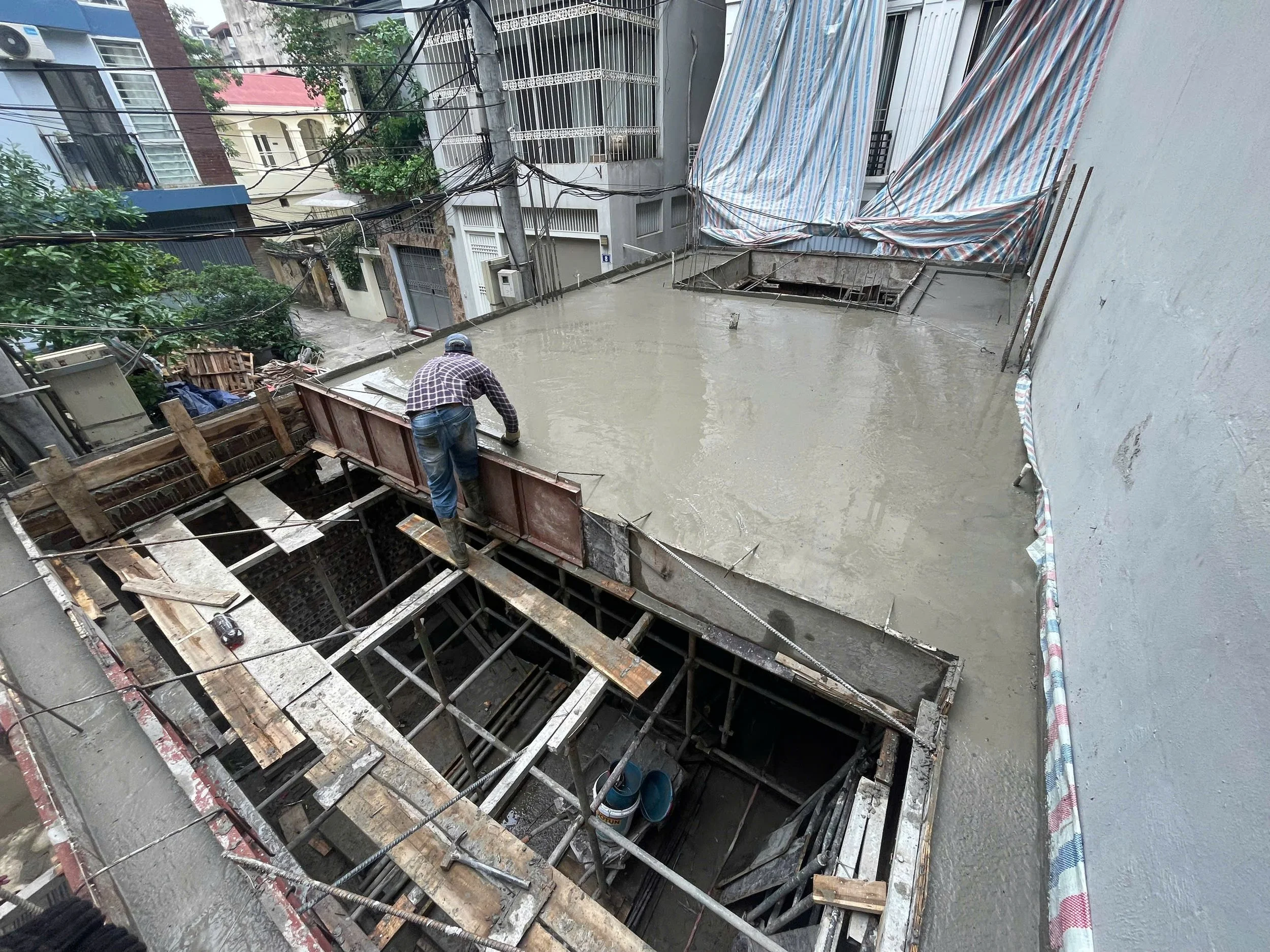 Ảnh thi công thực tế công trình Cầu Giấy - Tầng 2