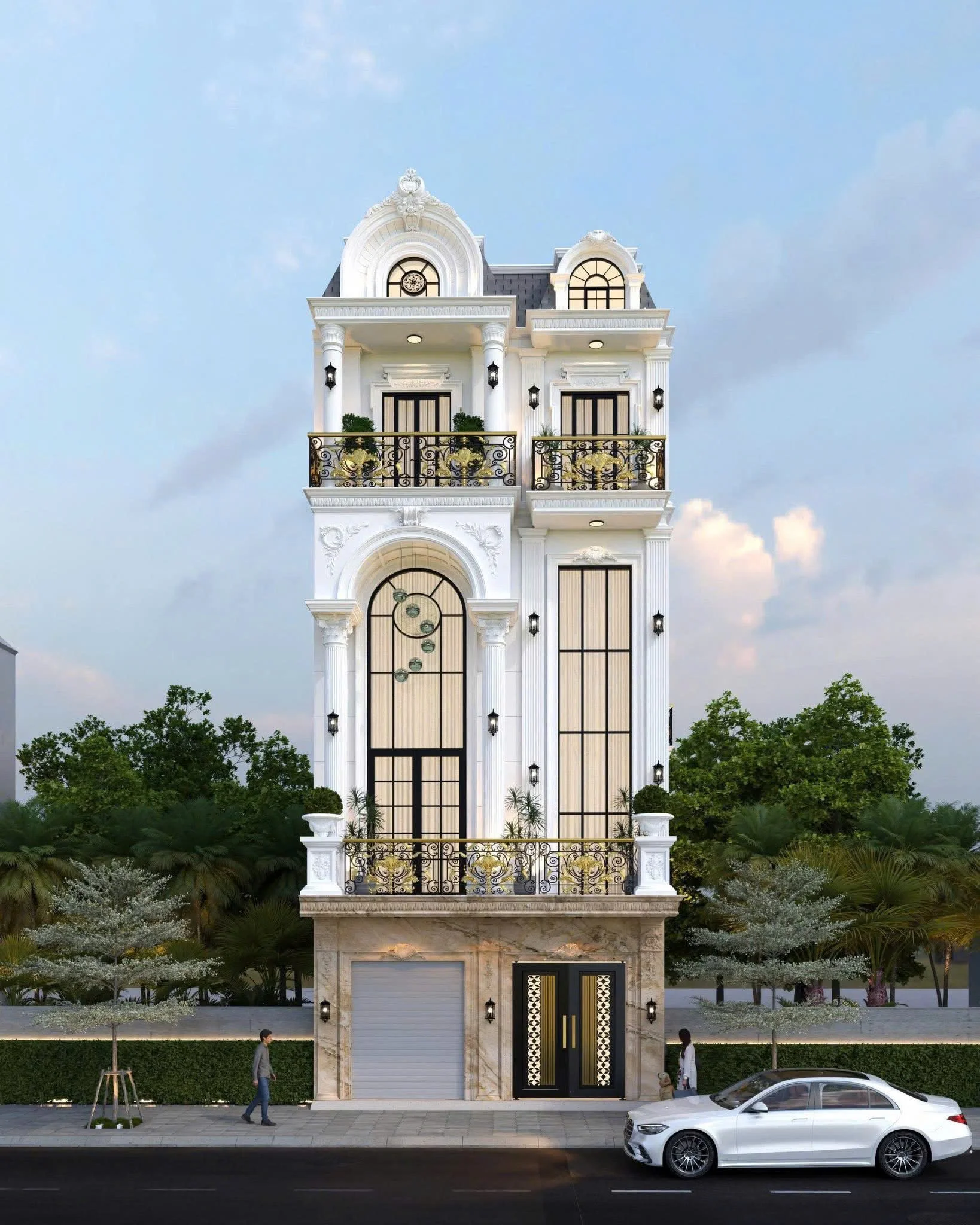 Ảnh sưu tầm minh hoạ phong cách biệt thự tân cổ điển (ảnh 2/5)
