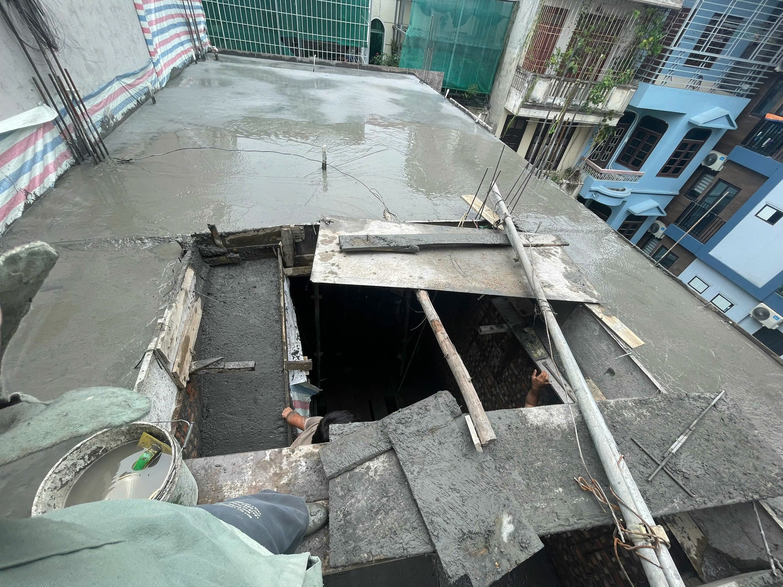 Ảnh thi công thực tế công trình Cầu Giấy - Tầng 2