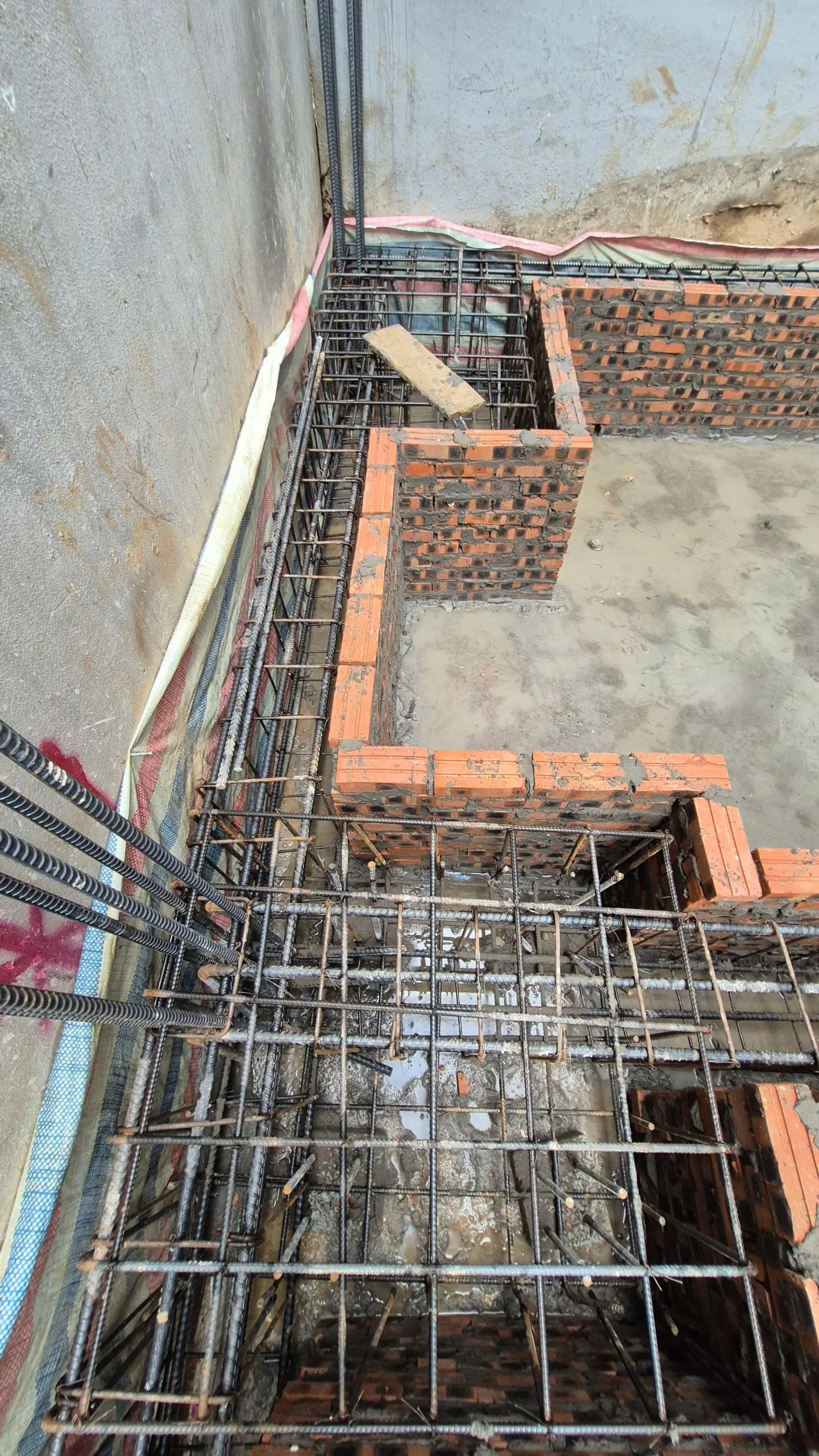 Thi công thép móng nhà phố Hà Đông