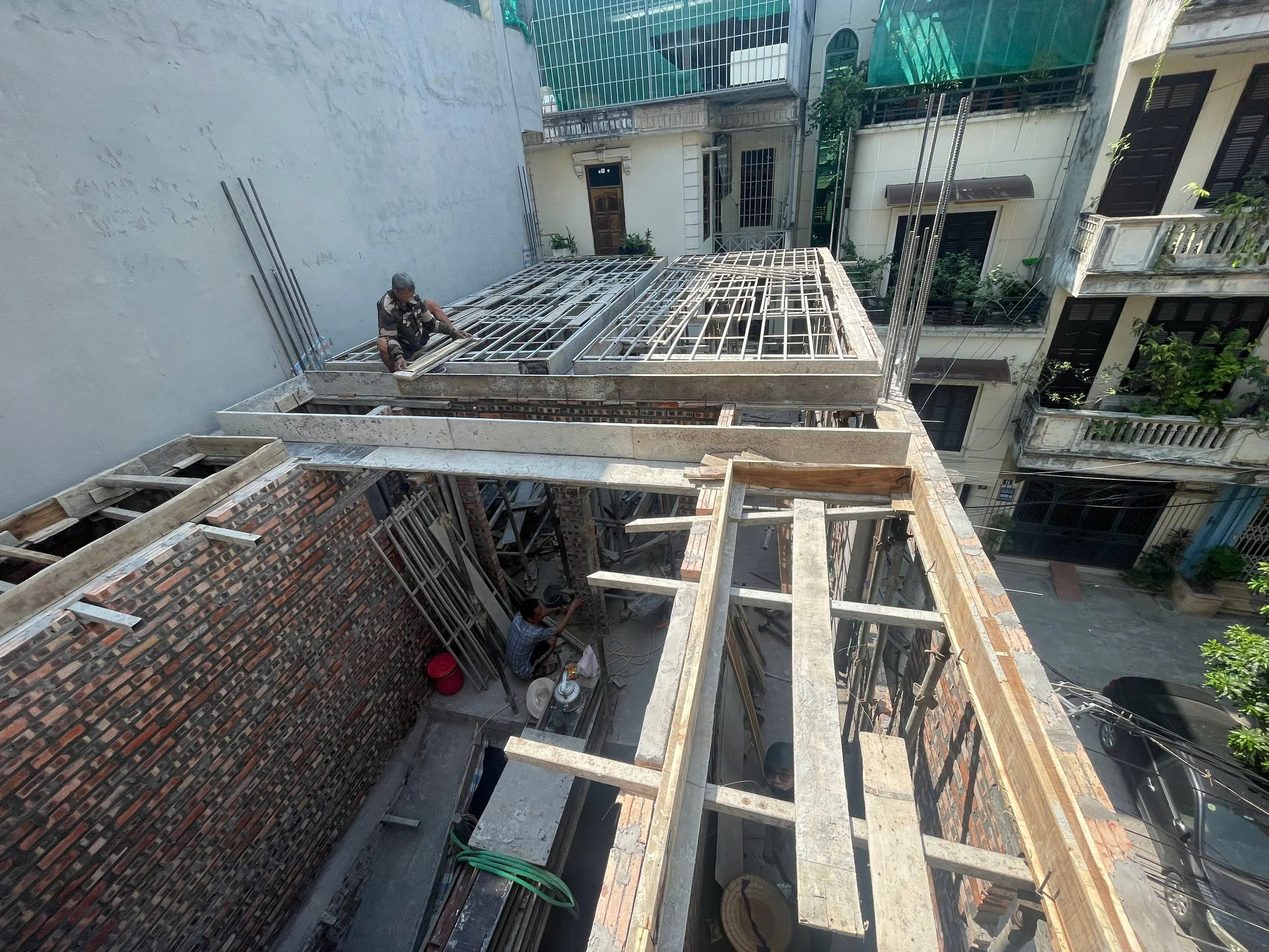 Ảnh thi công thực tế công trình Cầu Giấy - Tầng 2
