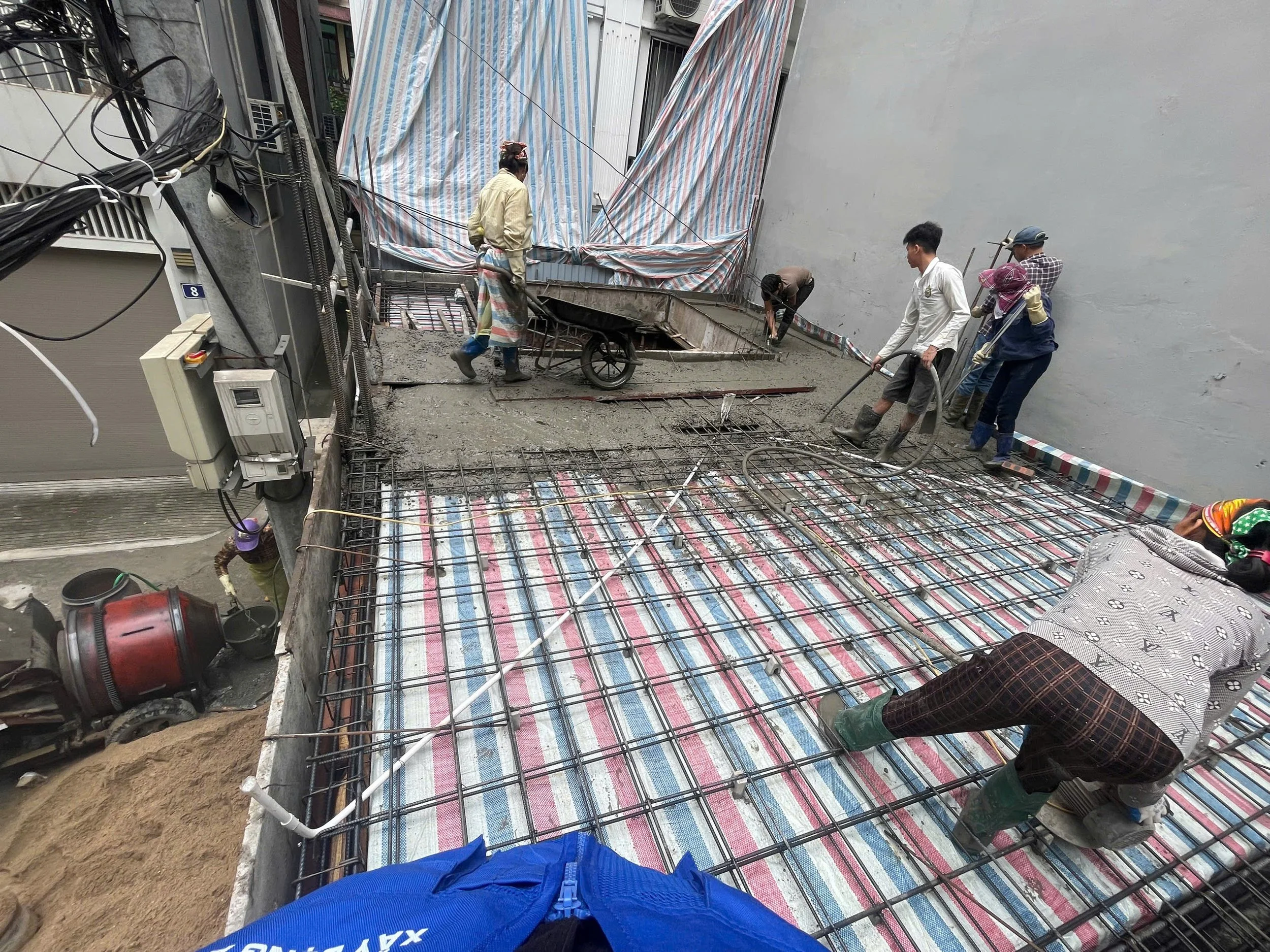Ảnh thi công thực tế công trình Cầu Giấy - Tầng 1