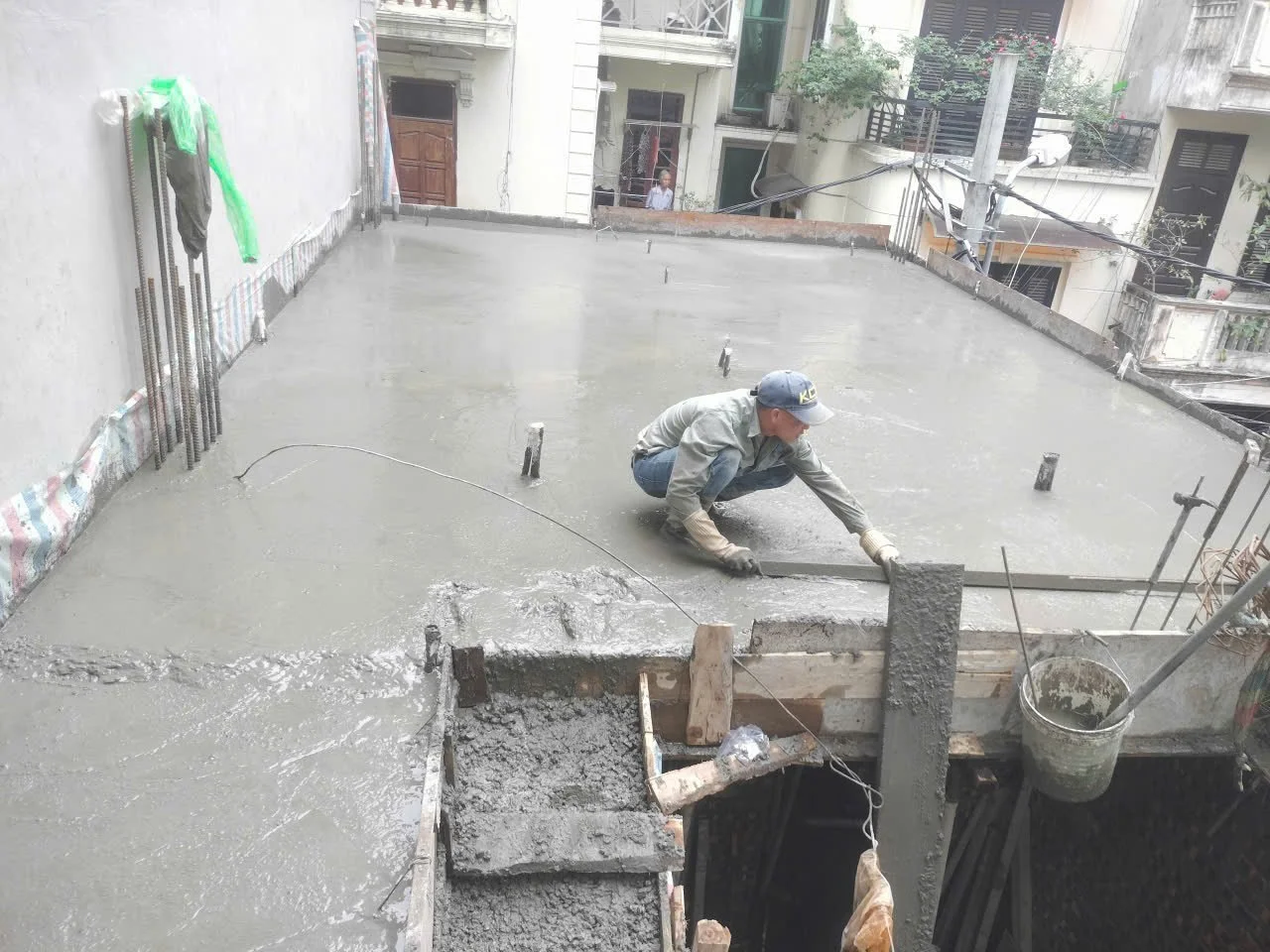 Ảnh thi công thực tế công trình Cầu Giấy - Tầng 2