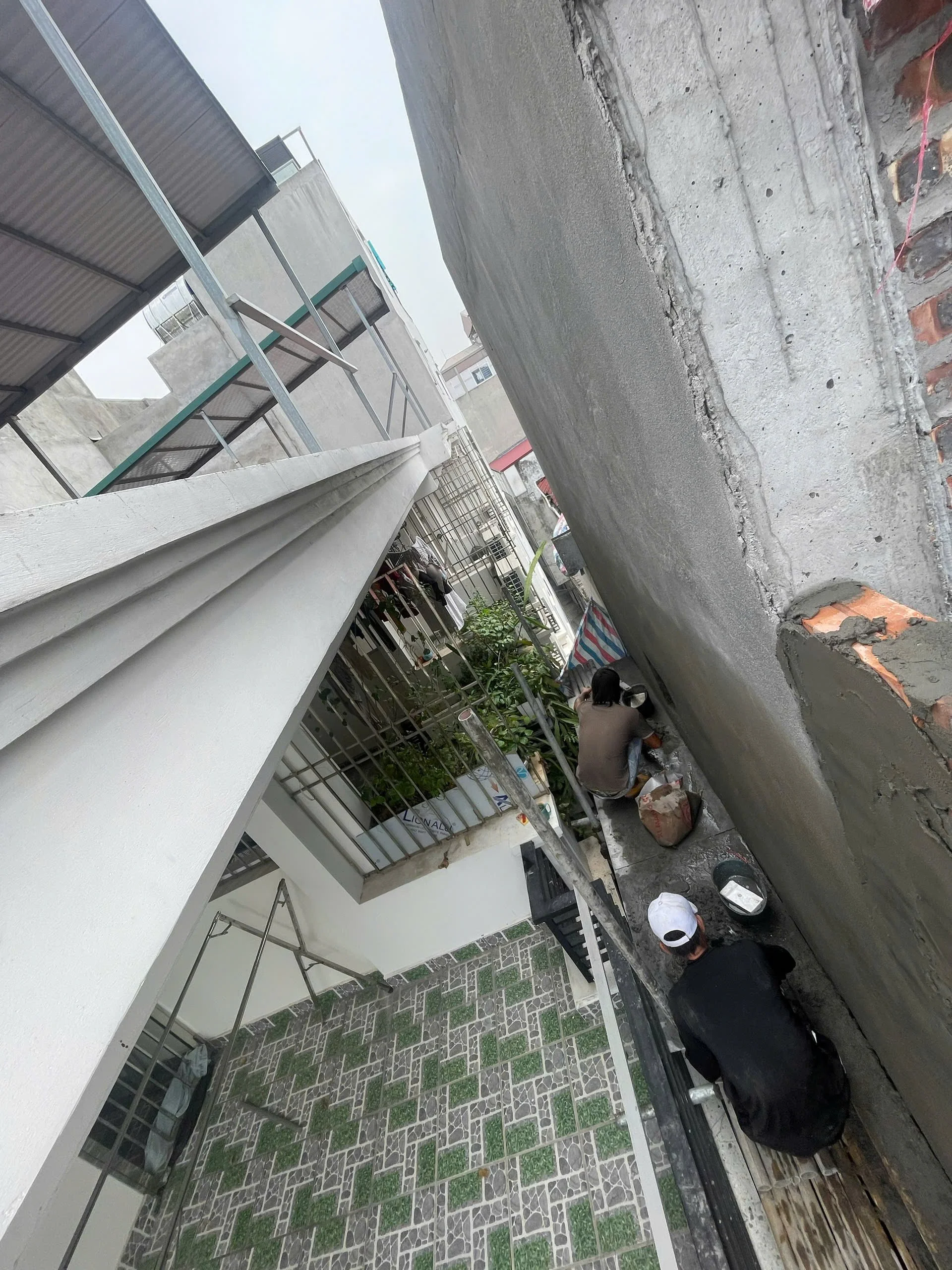 Ảnh thi công thực tế công trình Cầu Giấy - Xây trát hoàn thiện