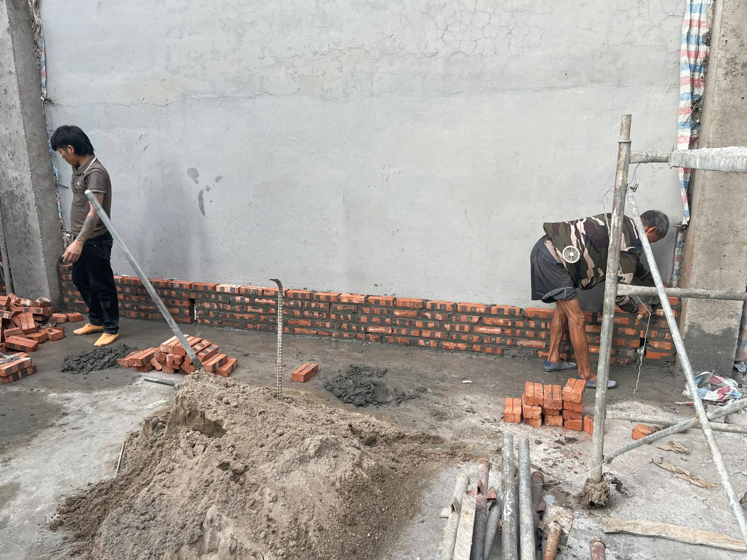 Ảnh thi công thực tế công trình Cầu Giấy - Tầng 2