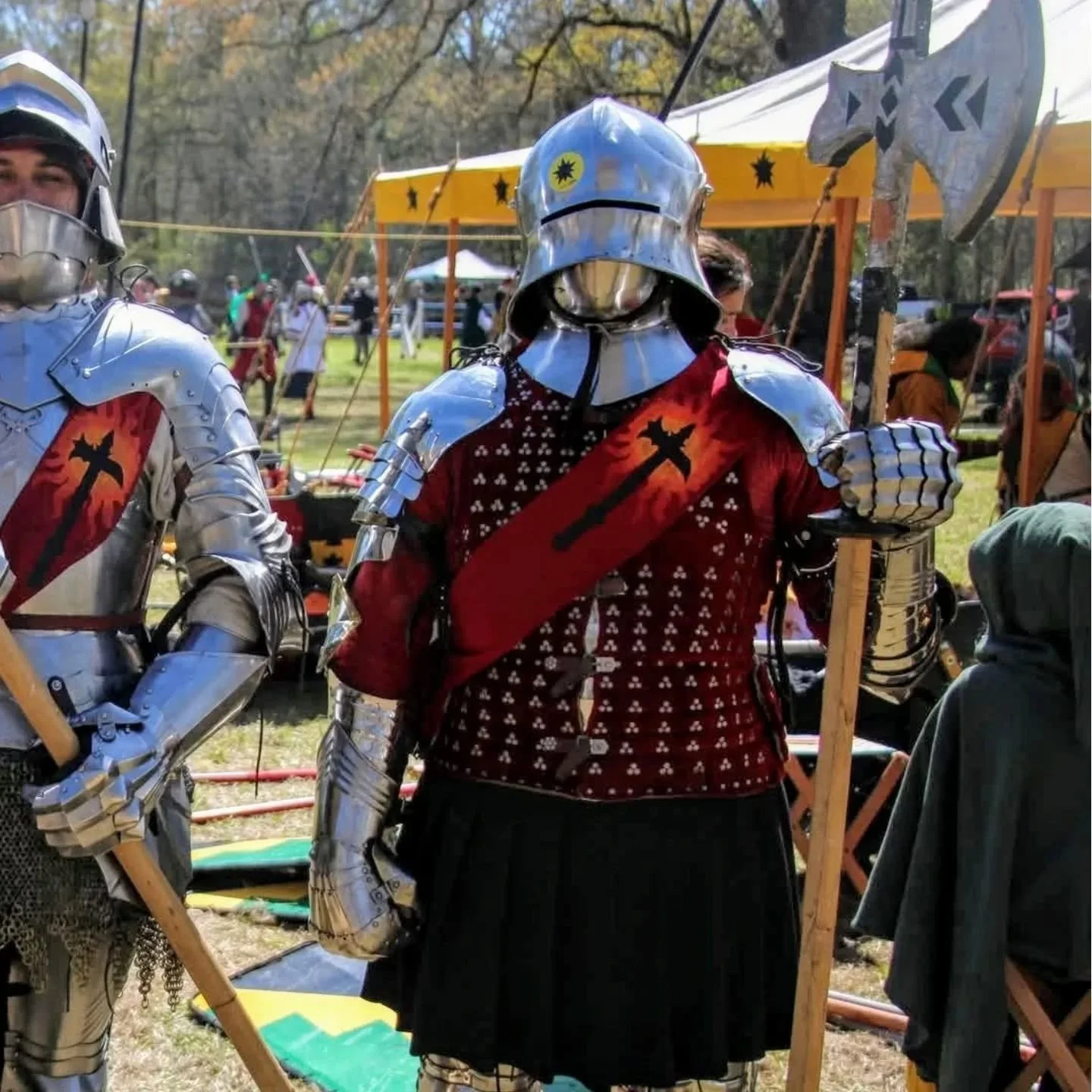 Today we feature another one of our members, Clay. 

Also known as Seigneur William Theriault &ldquo;le Renard&rdquo; who is a persona built around a late 15th century Burgundian man-at-arms, using a mismatched kit of Germanic and Burgundian influenc