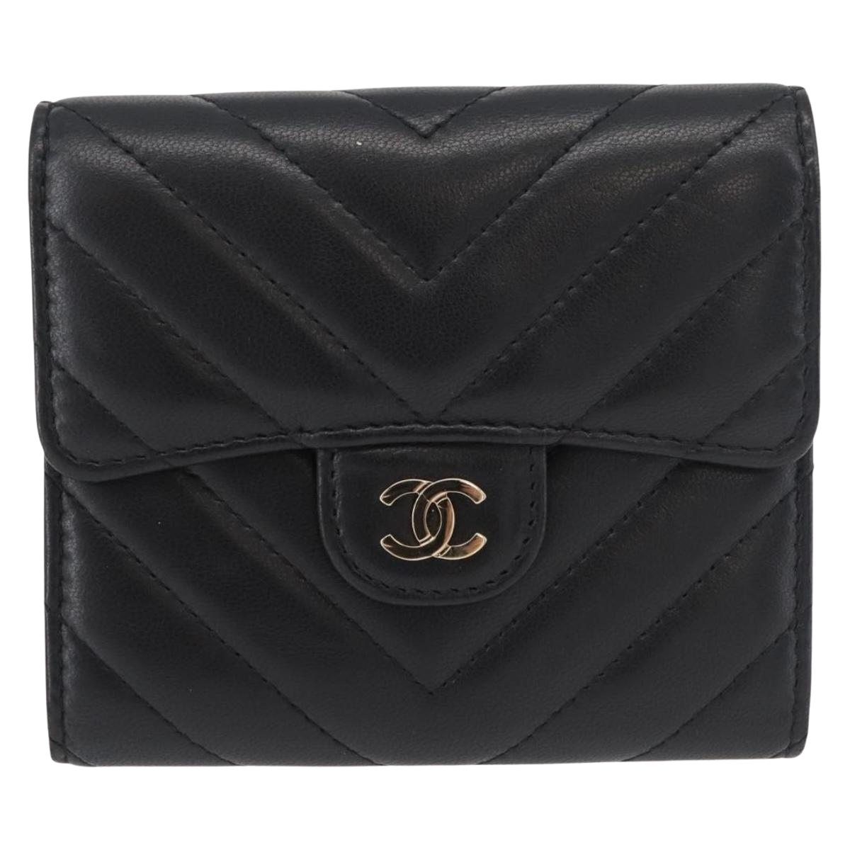 Chanel Black Lambskin Wallet