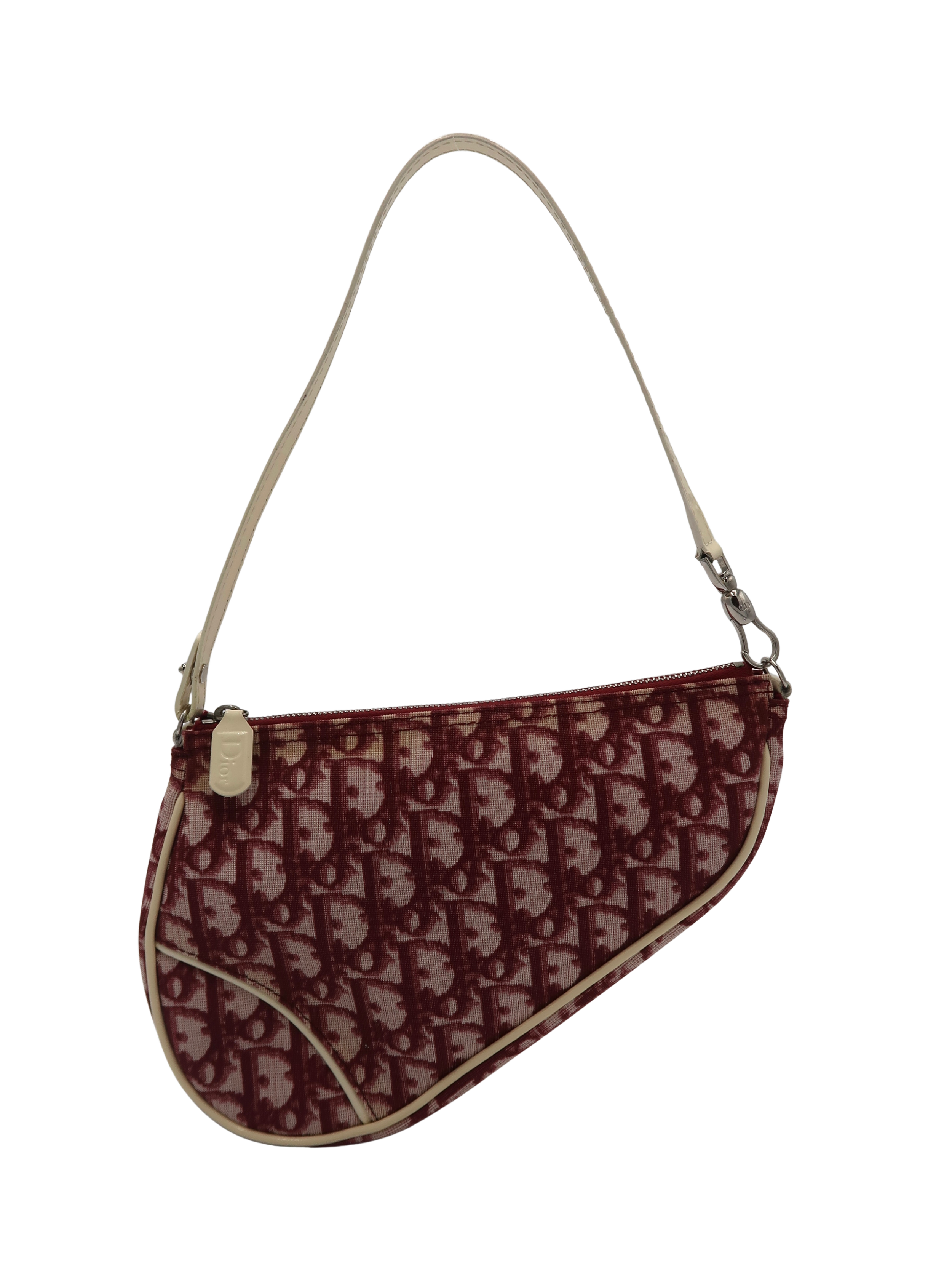 Christian Dior Red Trotter Saddle Pochette