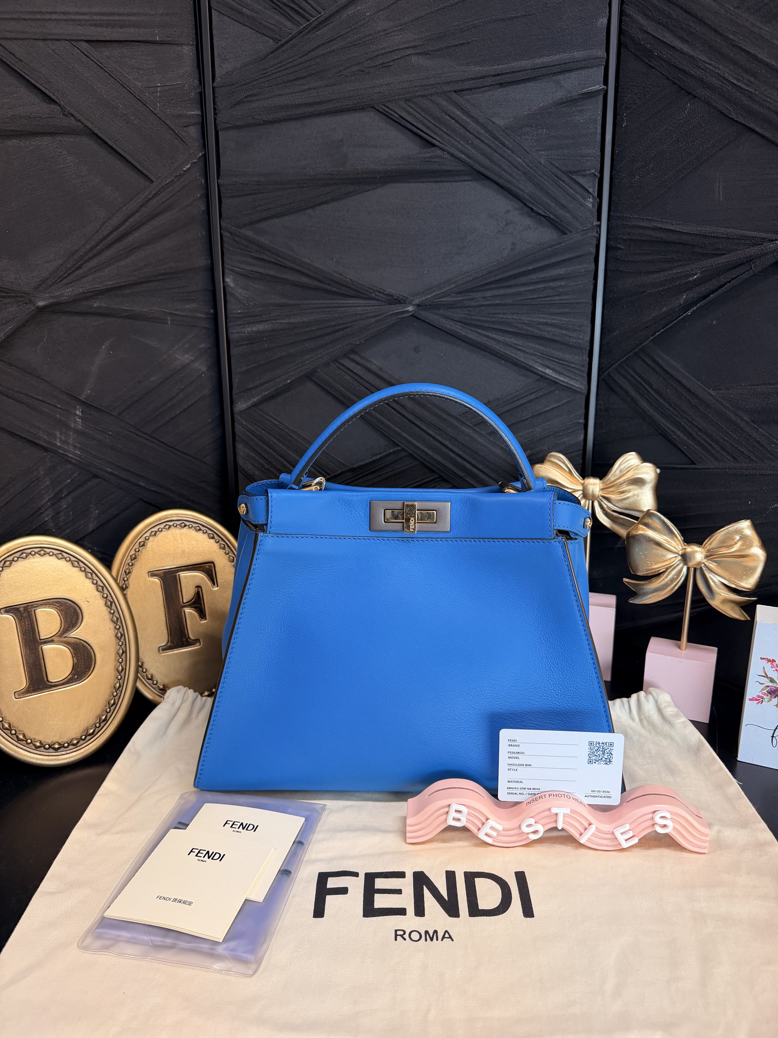 Fendi Peekaboo Electric Blue