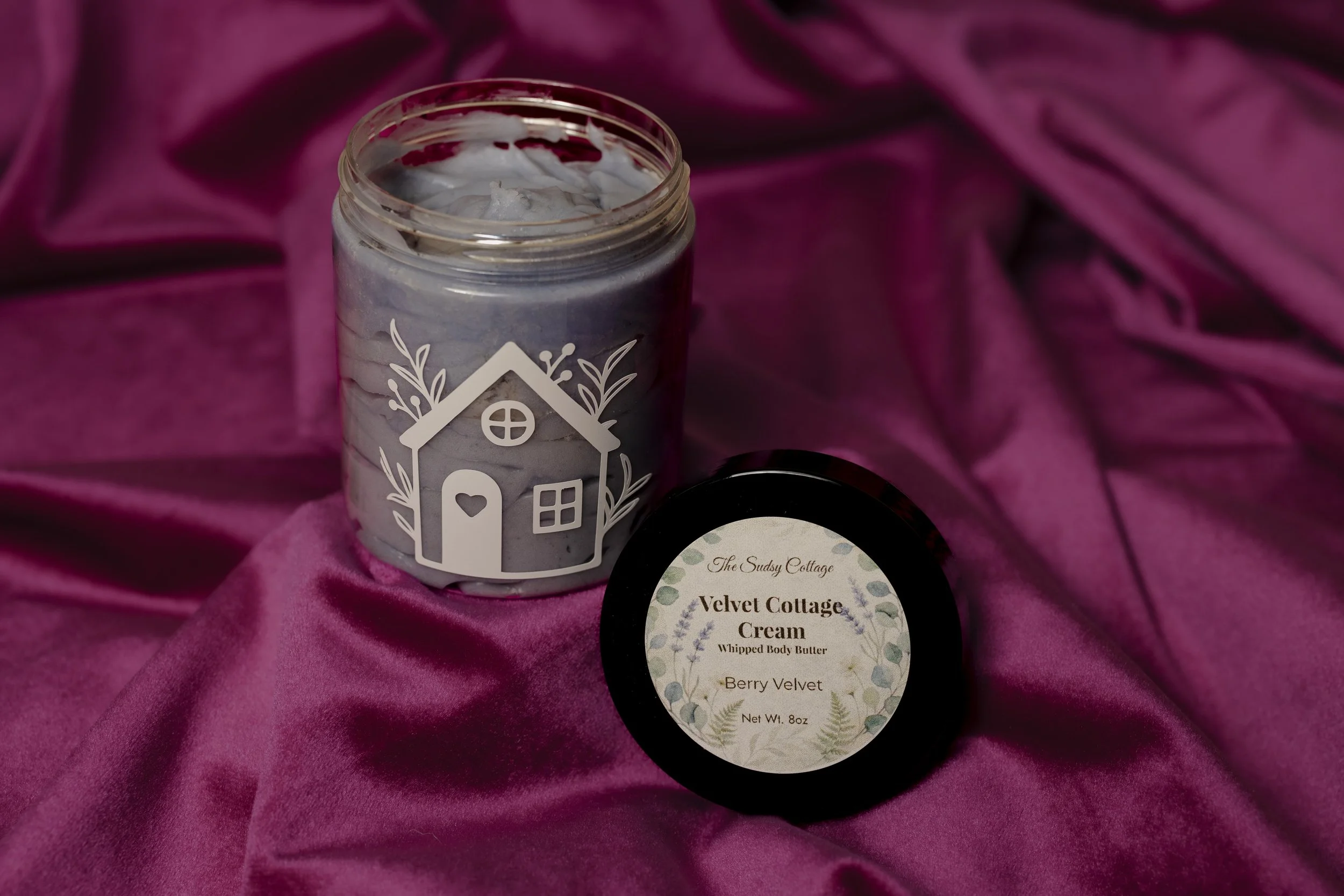 Berry Velvet Cottage Cream 8oz Jar