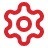 A pinkish-red, irregularly shaped object or pattern.