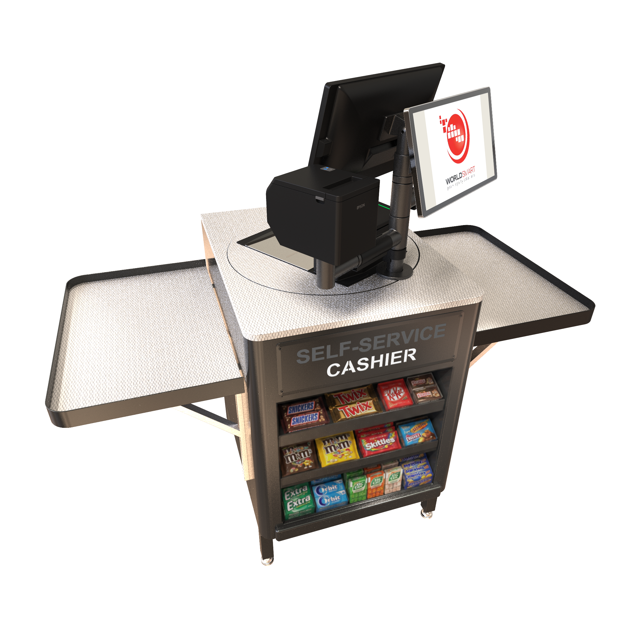 Worldsmart Pivot Self Service checkout offers fixed or self serve in one solution