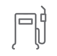 Petrol station POS system icon – fuel forecourt retail management