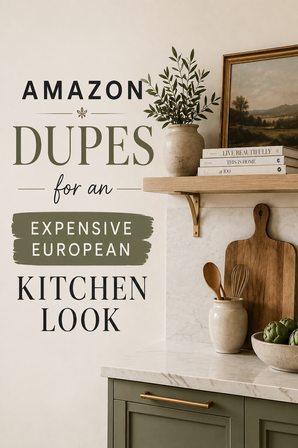Amazon Dupes for an Expensive European Kitchen Look 