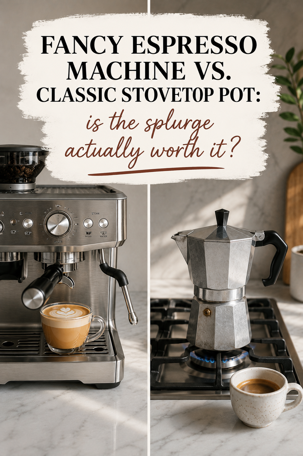 Espresso Machine or Stovetop Pot? Let's Figure Out What's Right for You
