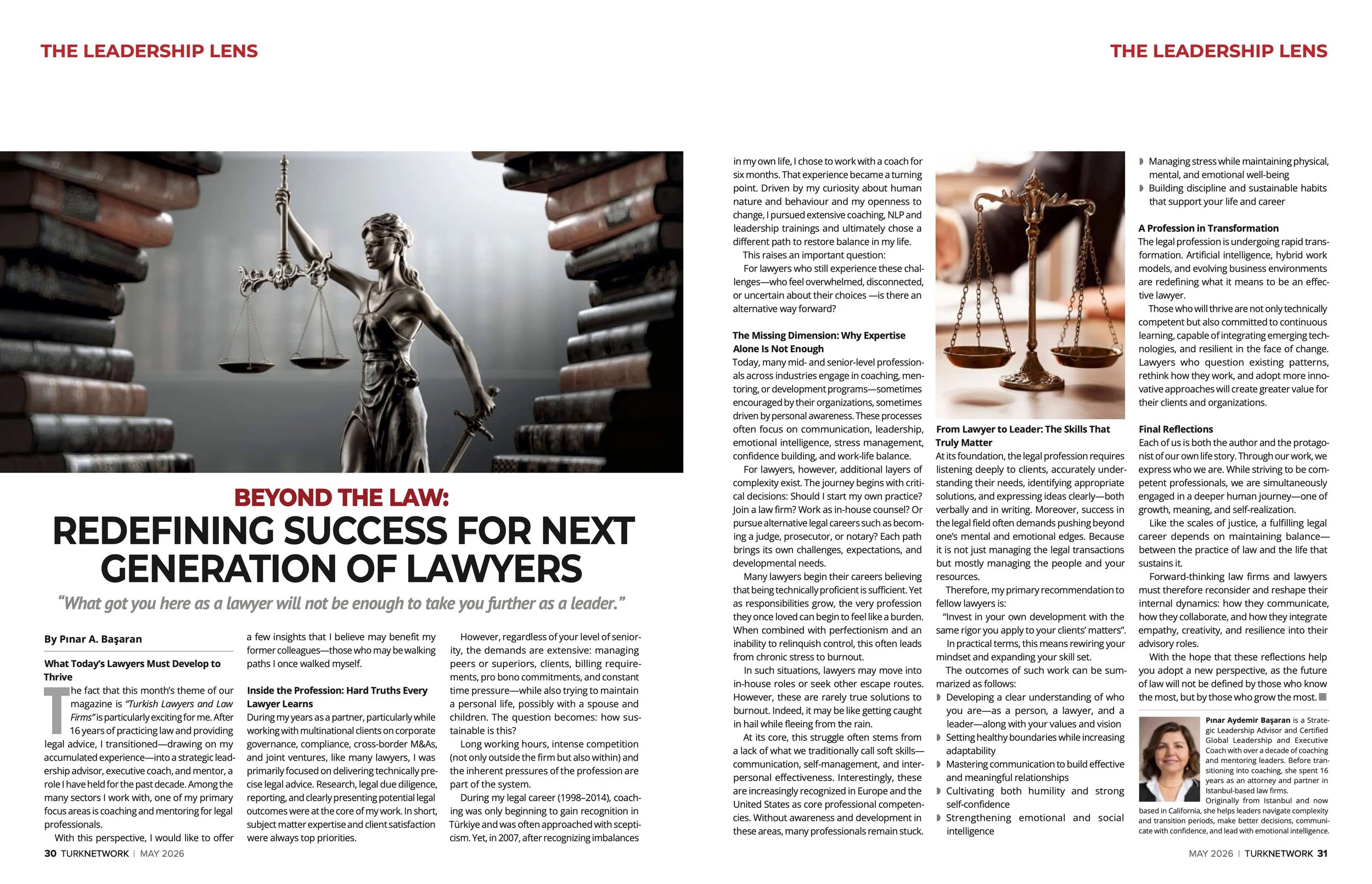 Photograph of a male sculpture of Lady Justice holding scales and sword, placed between stacks of books, symbolizing law and justice.