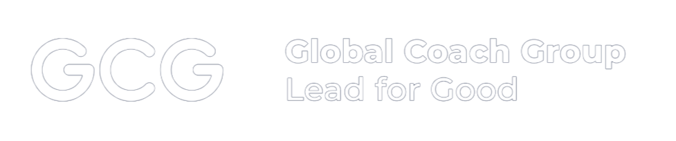 Logo of Global Coach Group with the tagline "Lead for Good" in white text on black background.