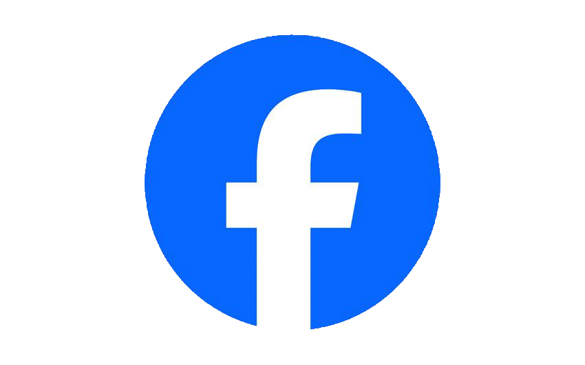 Facebook logo featuring a white lowercase 'f' inside a blue circle.