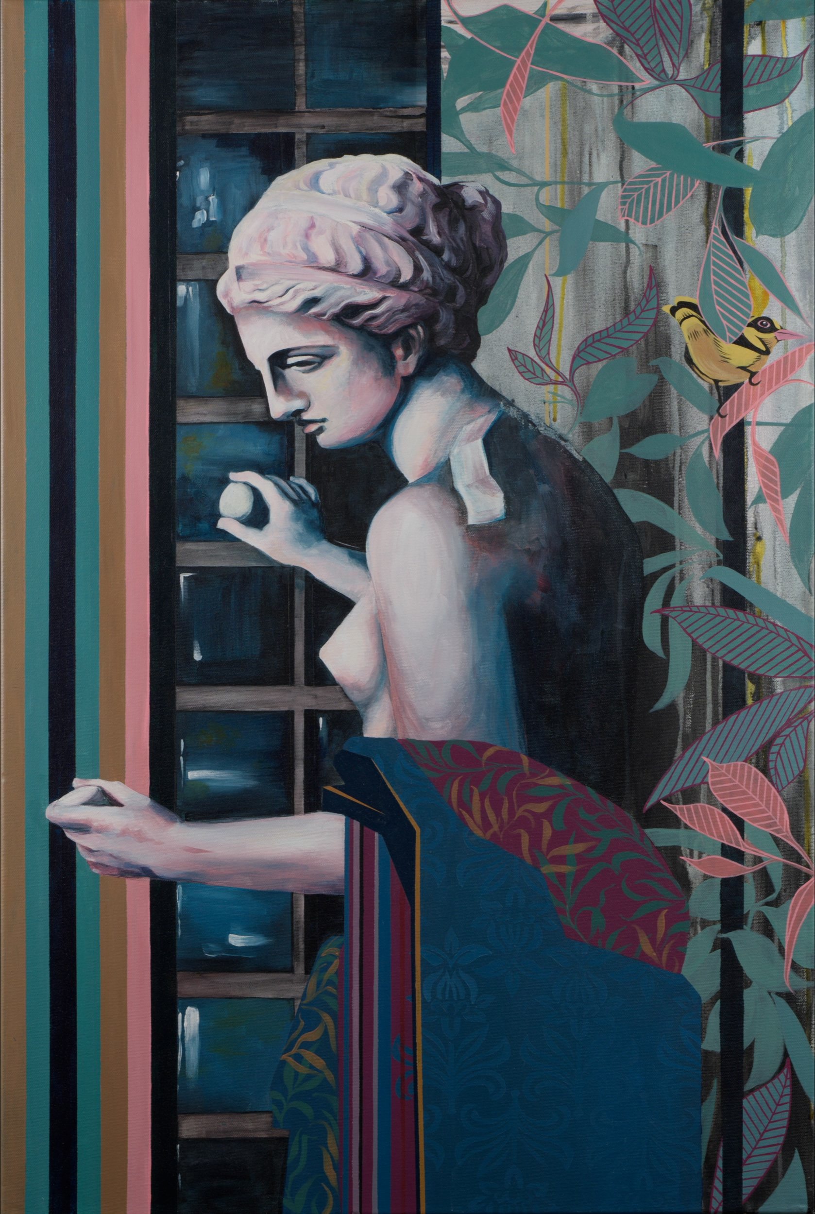 VENUS & ORIOLE, Acrylic on Canvas, 50 x 70cm, 2024