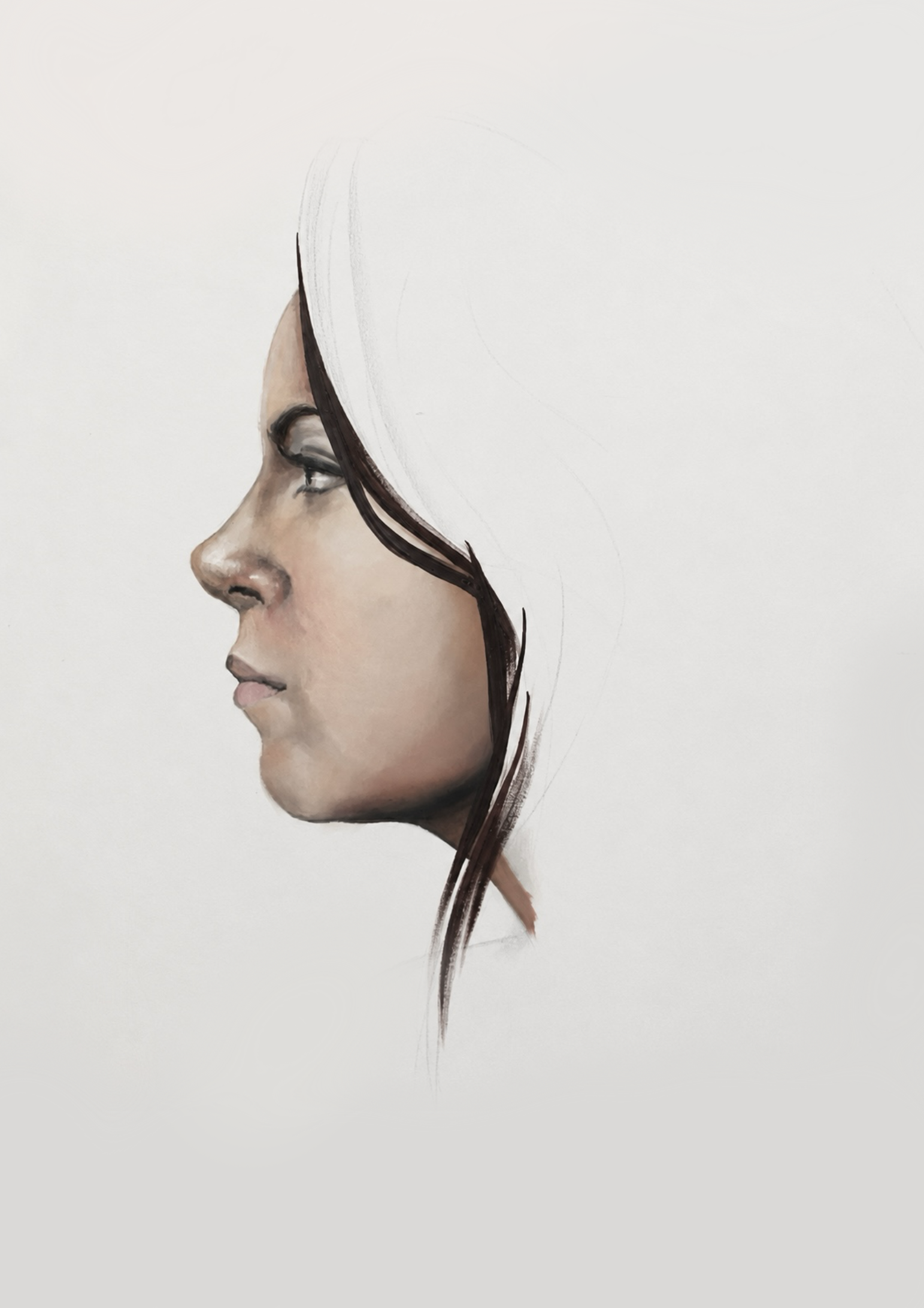 SELF-PORTRAIT, Oil on Canvas, 90 x 90cm, 2016
