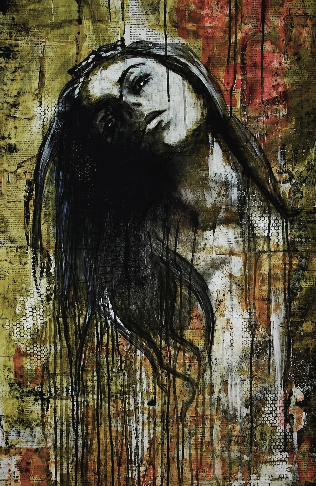 NEUROTIC, Acrylic on Board, 55 x 70cm, 2013