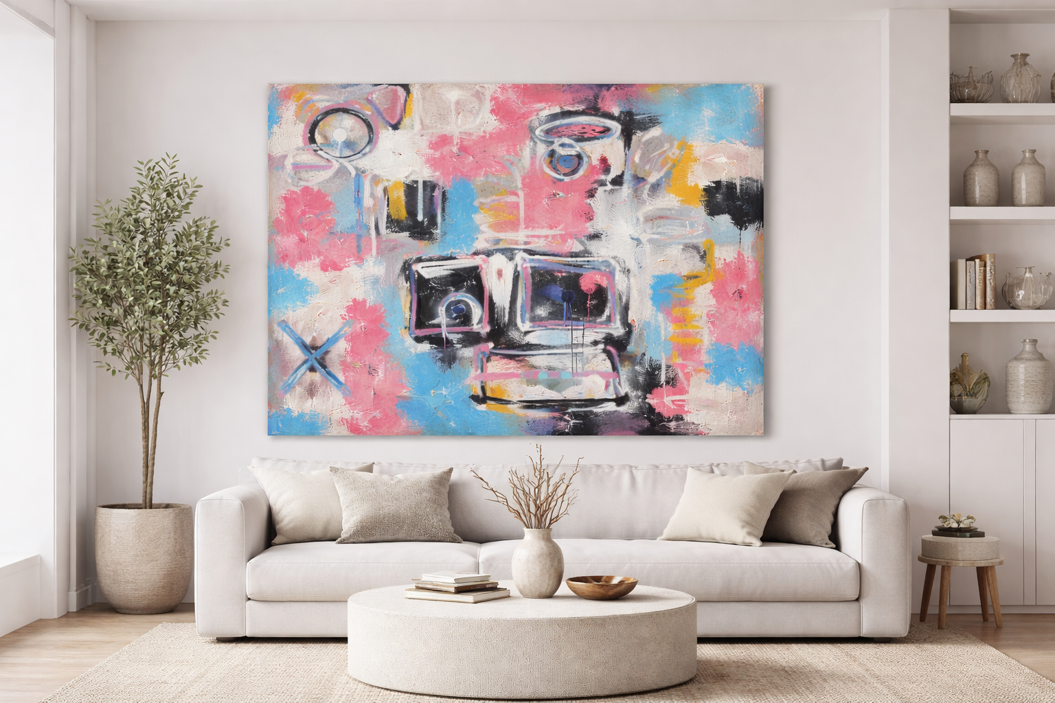 Contemporary abstract painting by Christopher Durst exploring atmosphere, memory, and emotion through layered imagery and gestural mark-making.