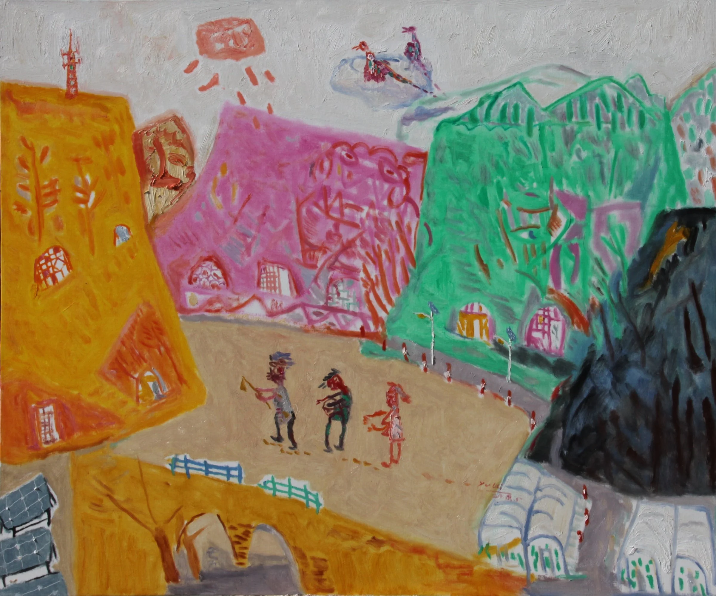 《種春》
100 x 120 公分，布面油畫，2018年