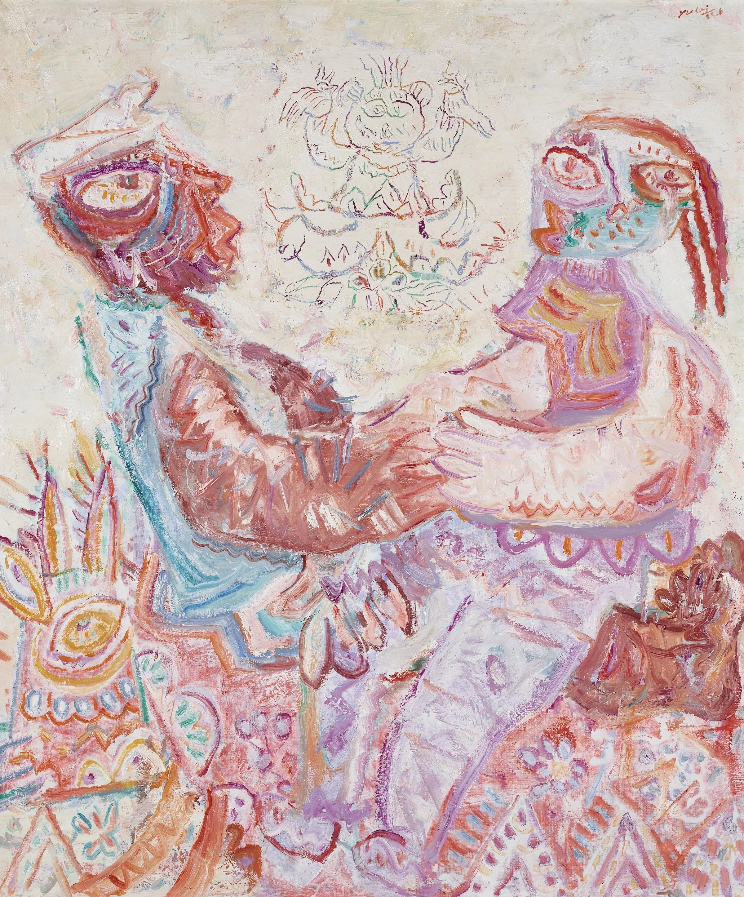 God Bless the Land, 
2023, Oil on canvas, 120 x 100 cm