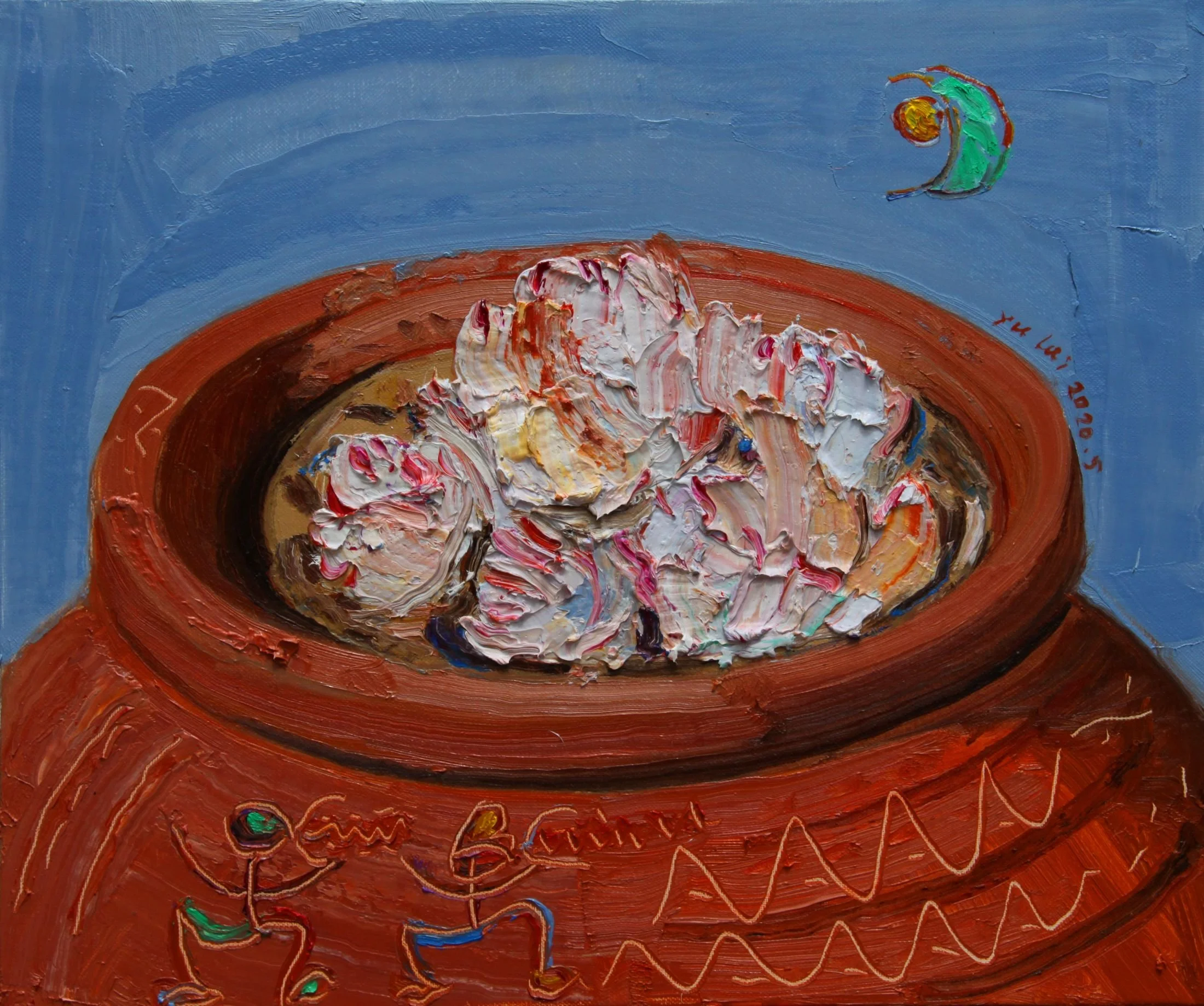 《多肉系列二之18》
50 x 60 公分，布面油畫，2020年