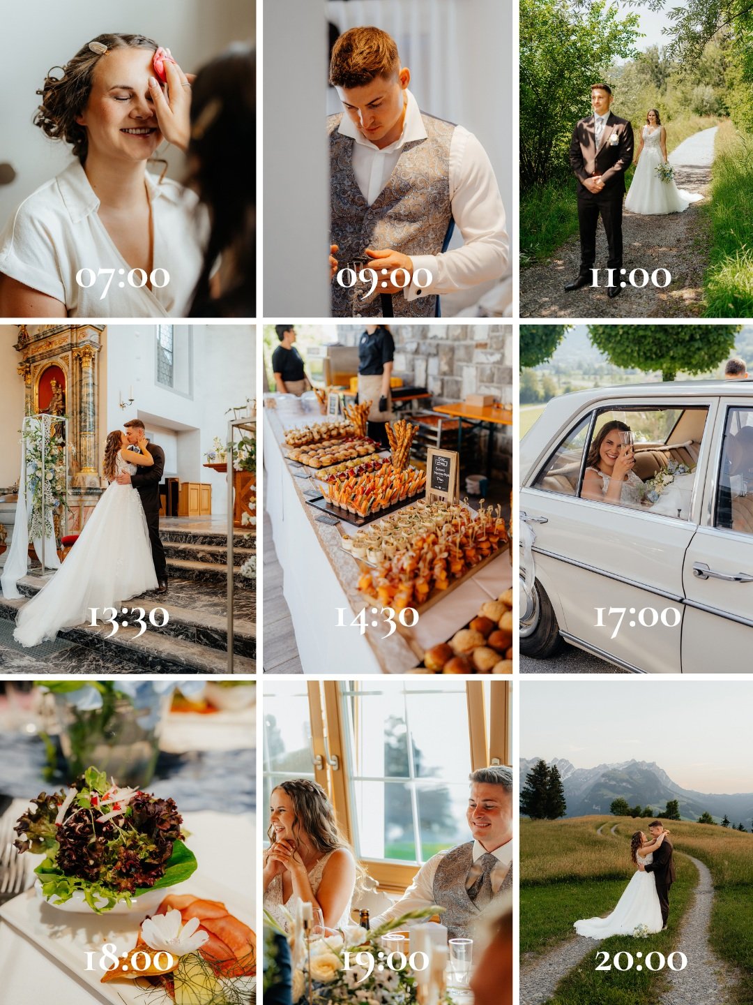 Hinter jedem perfekten Zeitplan steckt eine Menge Arbeit und eine gl&uuml;ckliche Hochzeitsplanerin. 💖

Ich liebe es, die Geschichte eines Hochzeitstages zu sehen. Es ist nicht nur eine Abfolge von Fotos, es ist das Ergebnis von monatelanger Planung