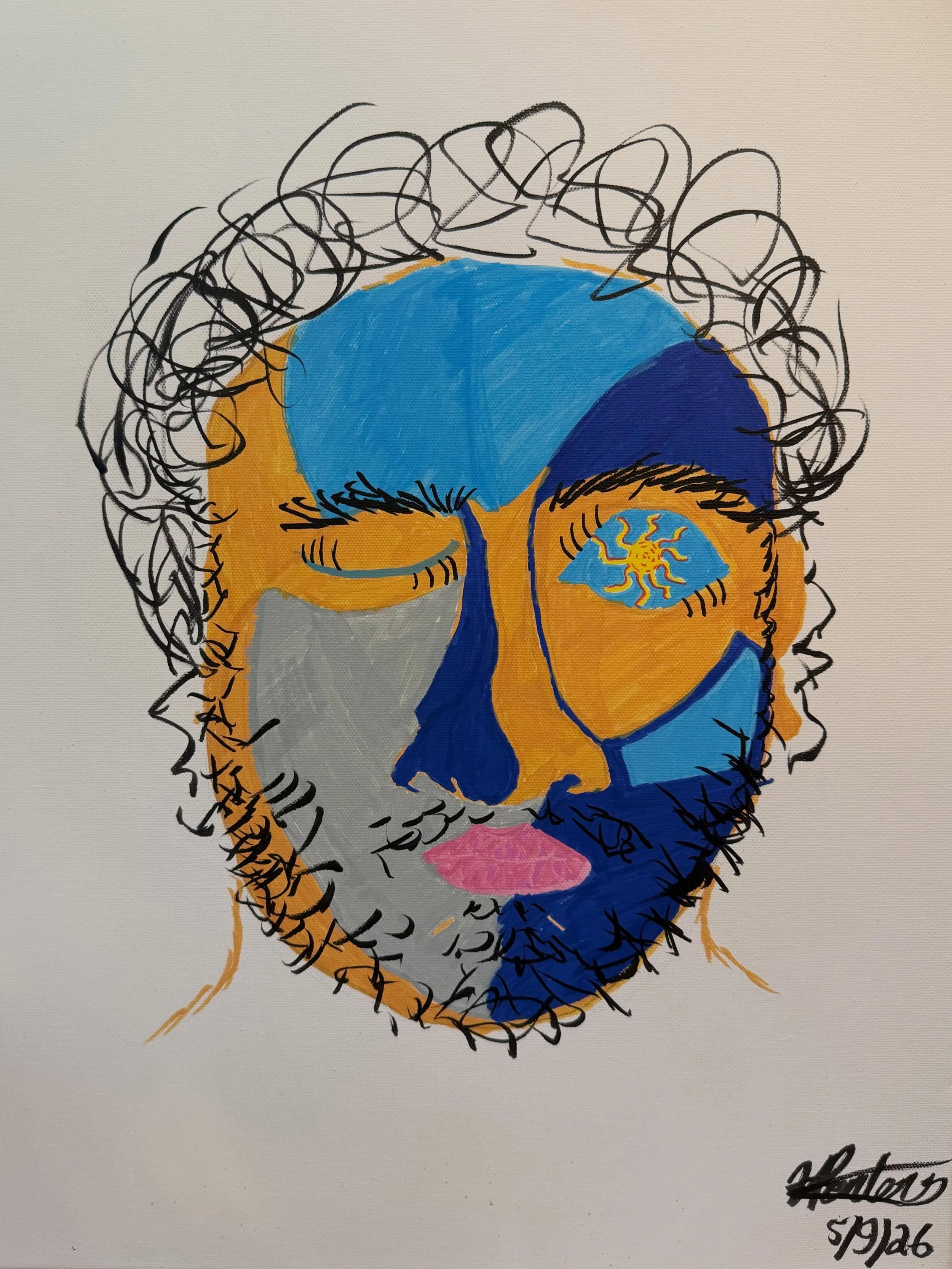 Did some self portraits this week