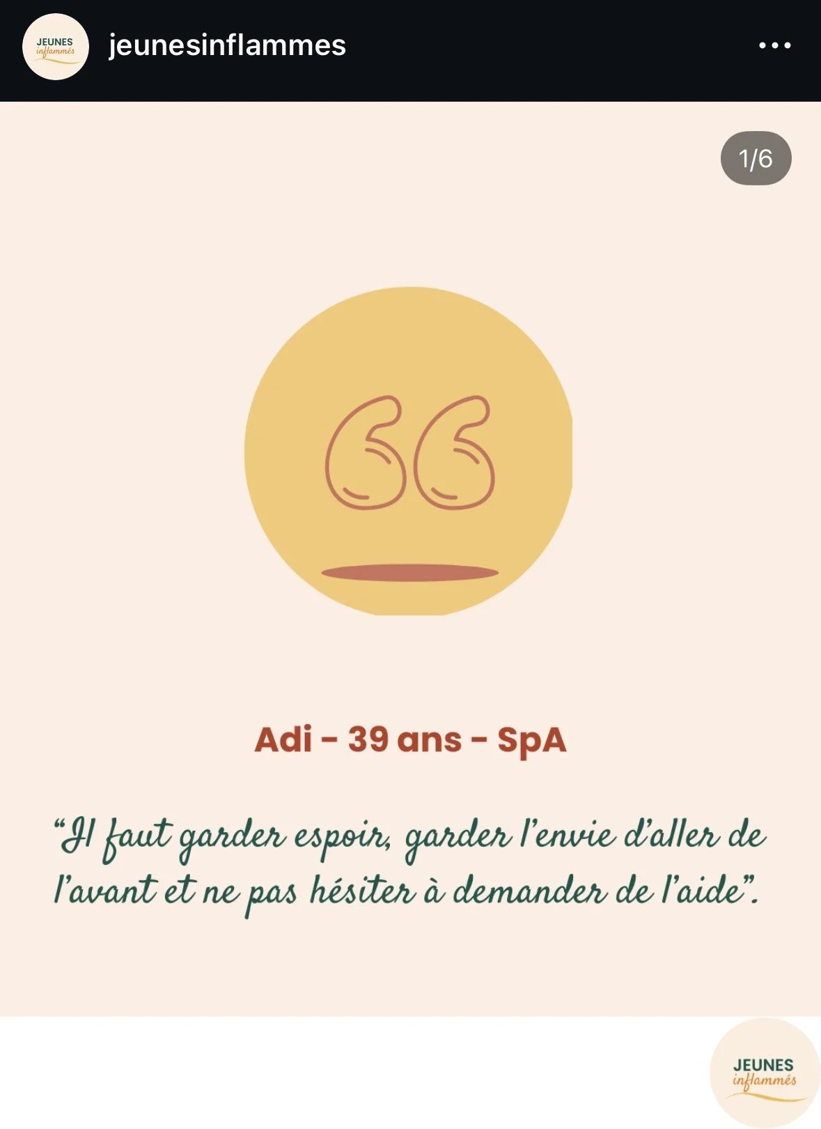 Une illustration de visages avec des yeux en forme de 66, un fond beige, texte en français avec une citation. Logo en haut à gauche et en bas à droite.