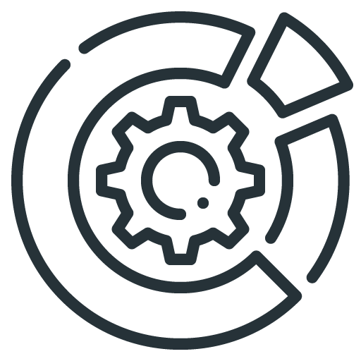 Icon representing interlocking workplace systems, policy mechanics, and structural alignment for Christchurch leadership teams.