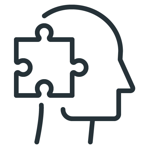 Icon representing cognitive policy analysis, problem representation, and root-cause diagnostic clarity for Canterbury leadership teams.