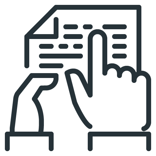 Icon representing interactive policy audits, document-based evidence gathering, and strategic review by Dr Lynda Consulting in Christchurch.