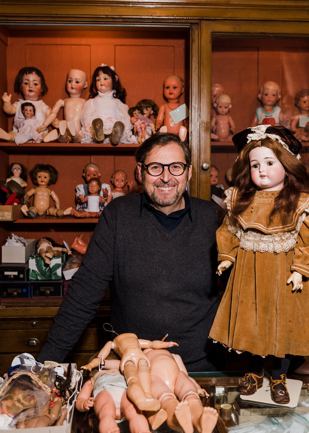 EDITORIAL PORTRAIT Doll restorer Manfred Reichel