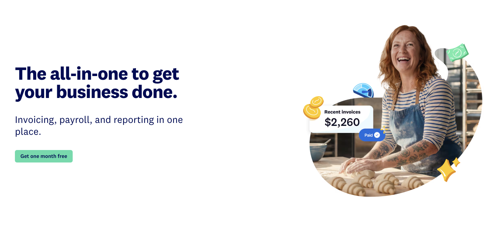 Use Xero software to do invoicing and payroll