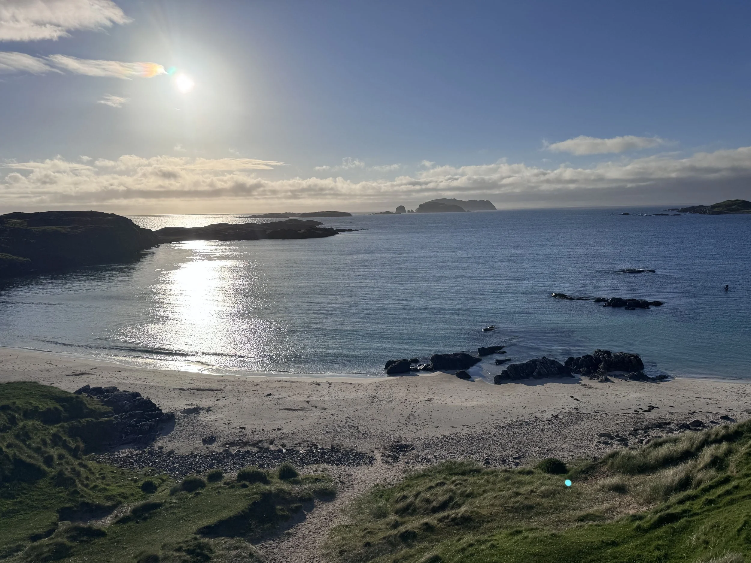 Coastal scenery on the Isle of Lewis in the Outer Hebrides, near Stone’s Throw Cottage.