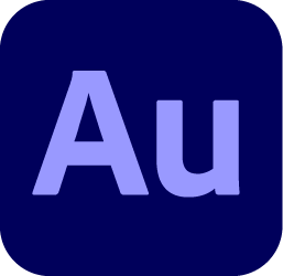 Silver chemical element symbol for Gold (Au) on a dark blue background.